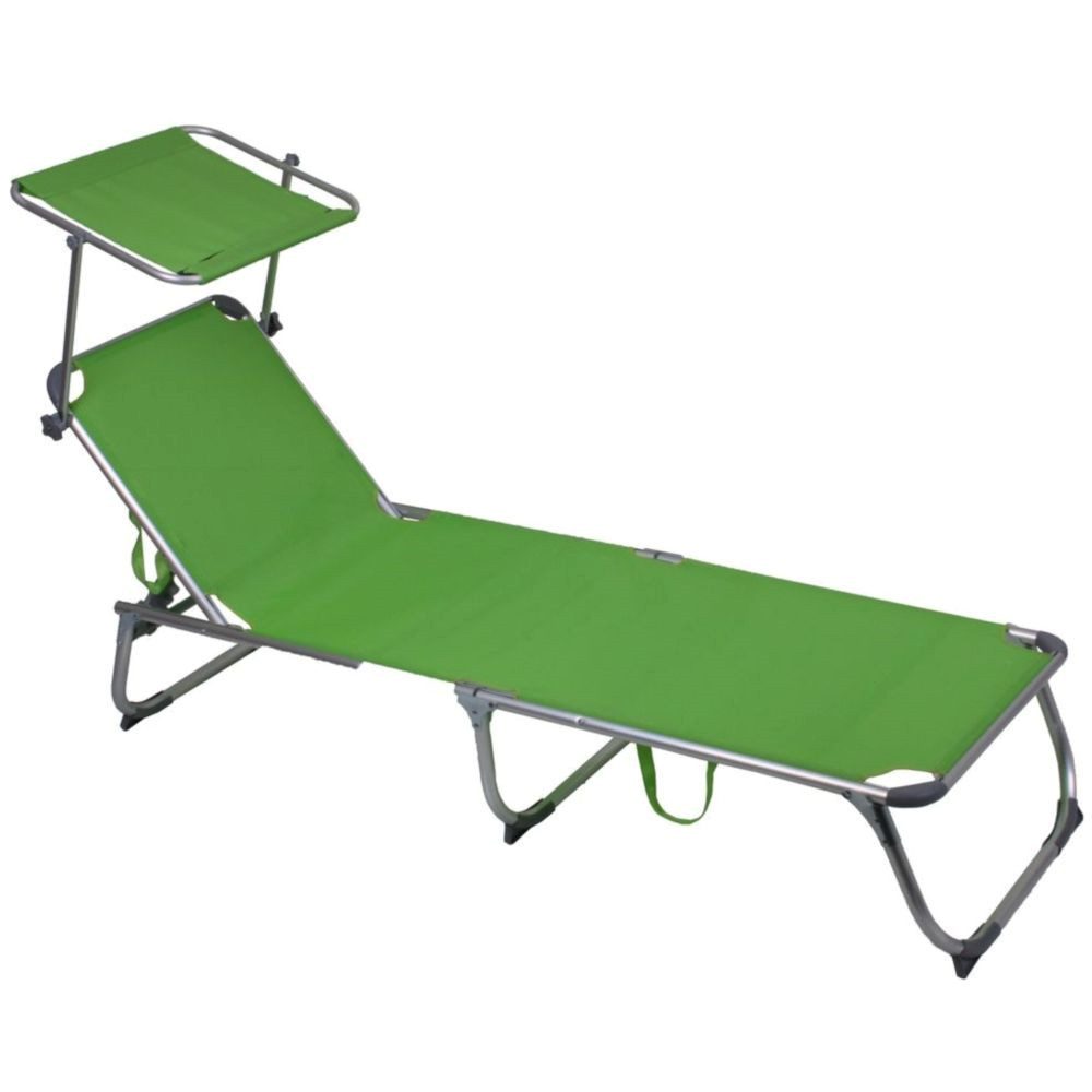 Garden Pleasure Relaxsessel (1St), Sonnenliege + Dach Kiso Gartenliege
