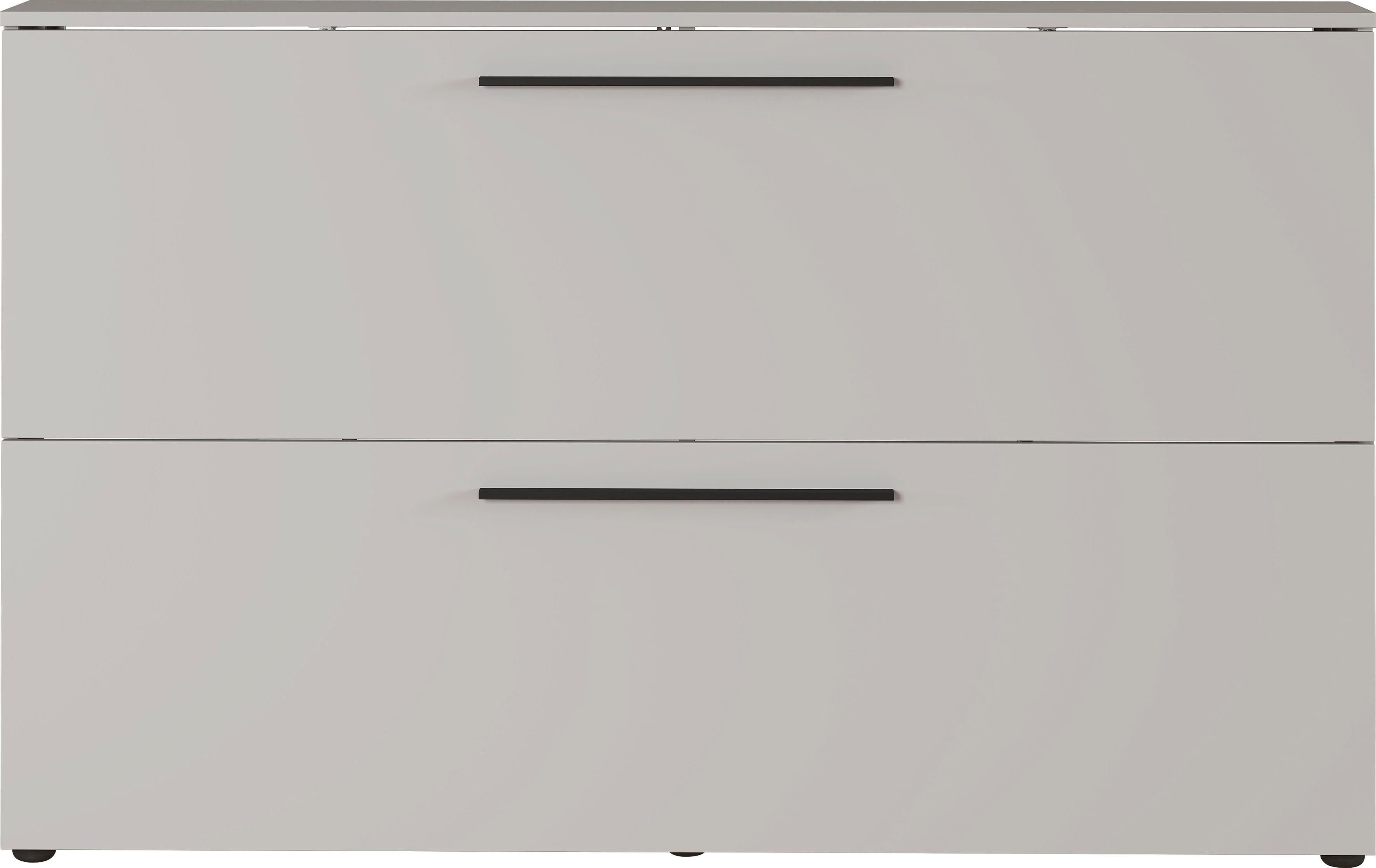 GERMANIA Schuhschrank Utah Schuhschrank in 2 Breiten, mit 2 oder 3 Klappen Tiefe 19cm, ideal für schmale Flure, Metallschuhkörbe, Made in Germany