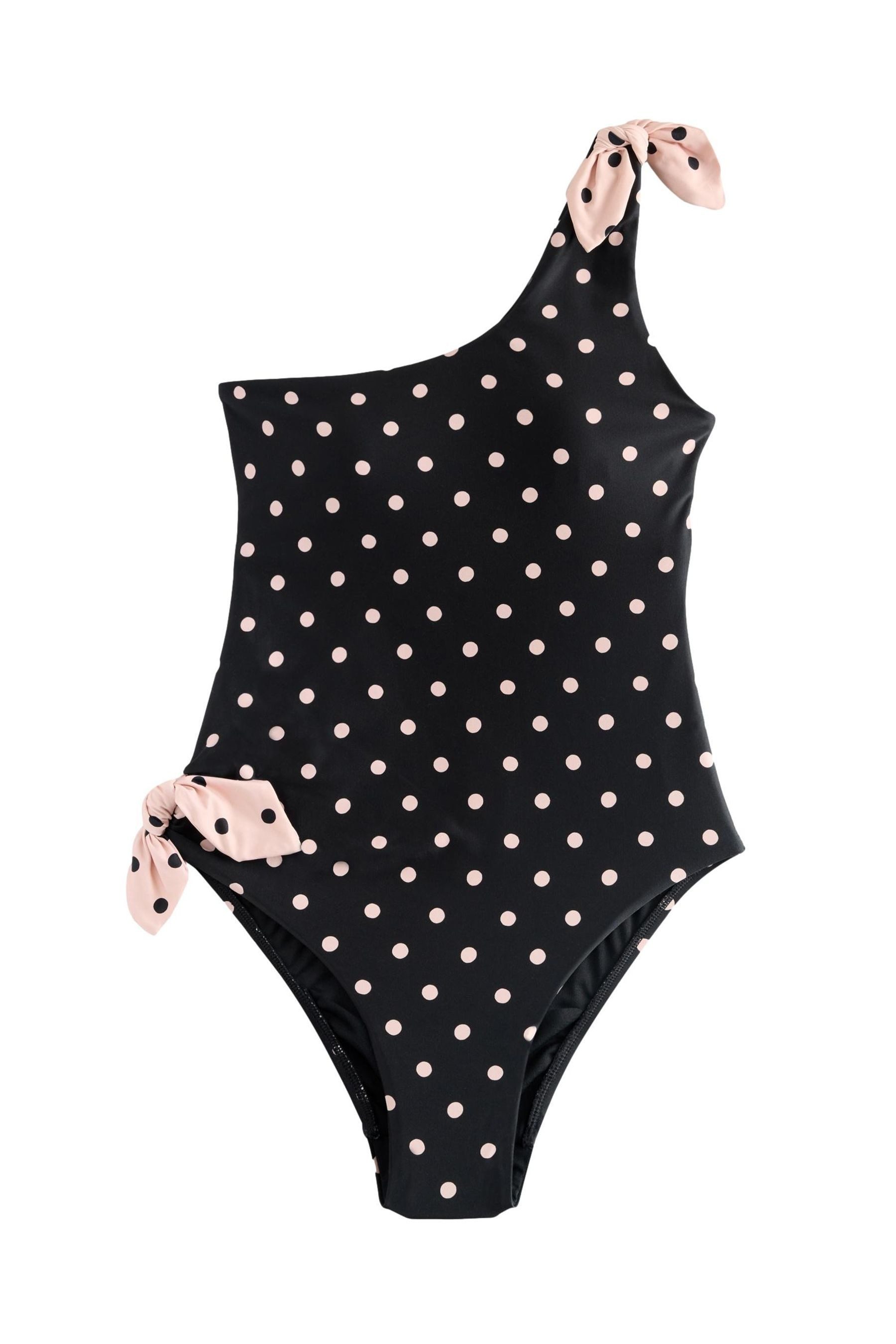 Badeanzug Cath Kidston einschulteriger Badeanzug, Pünktchen