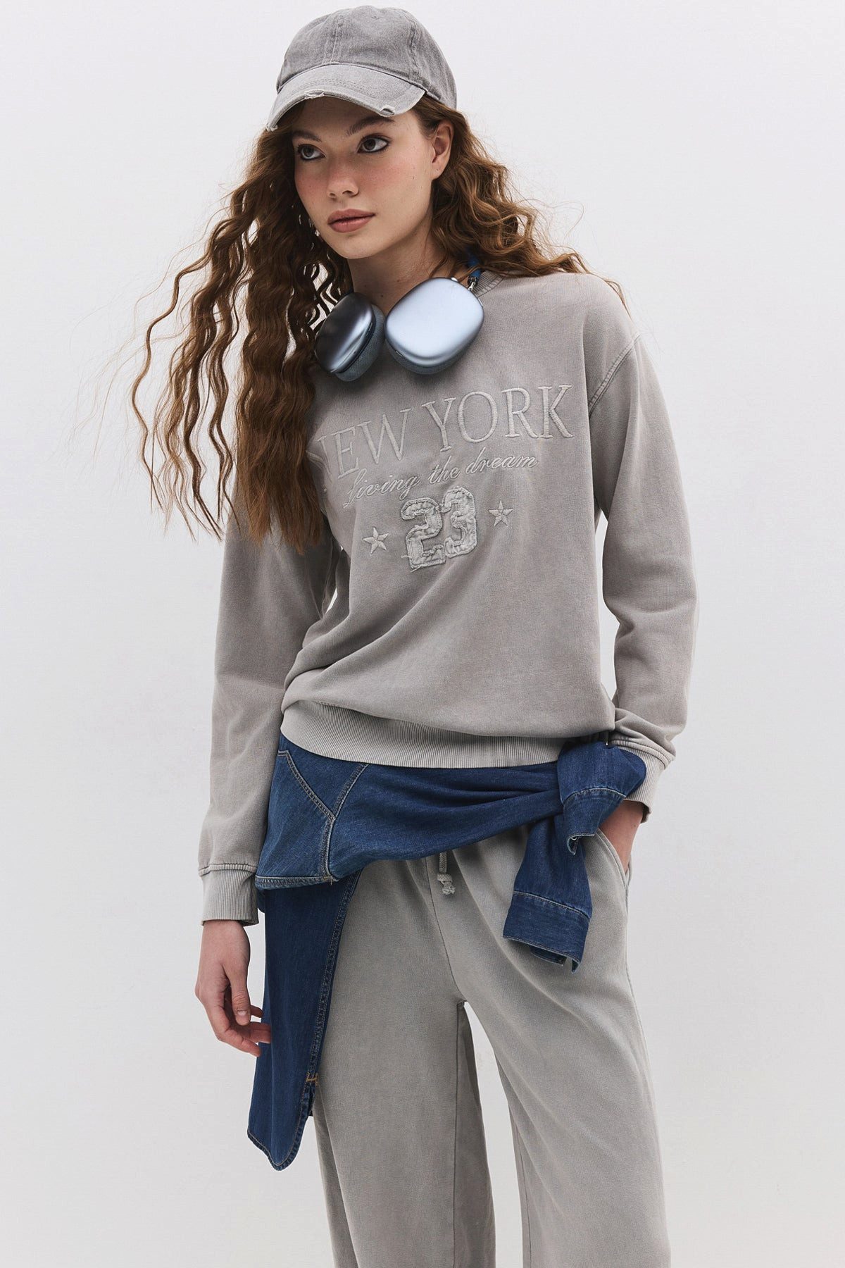 No Matter What Sweatshirt Sweatshirt mit Slogan und verblasstem Effekt günstig online kaufen