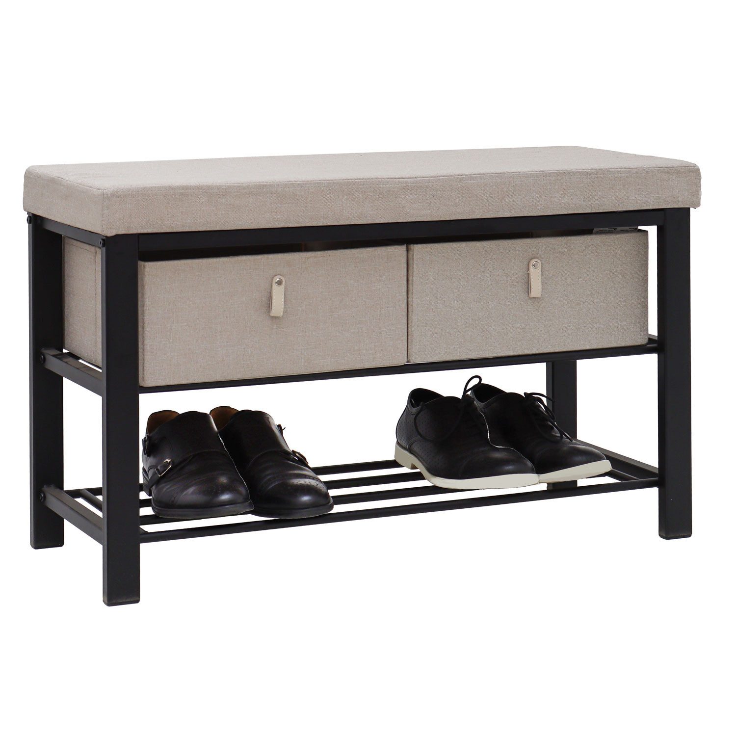 DuneDesign Schuhregal Schuhbank mit Polster 81x32x50 günstig online kaufen