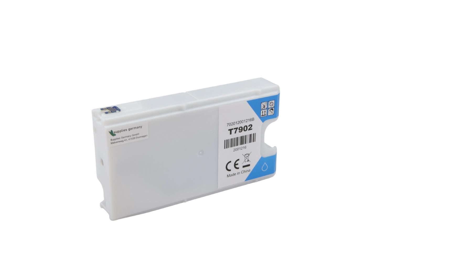 Supplies Germany 79XL / C13T79024010 Tintenpatrone (1-tlg., Tintenpatrone cyan High-Capacity cyan)