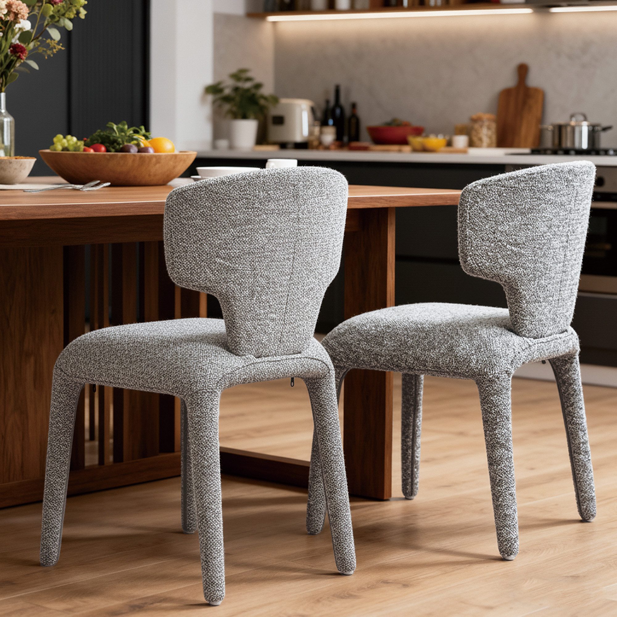 Duhome Esszimmerstuhl (8645A1), 2er Set, Bouclé-Material, günstig online kaufen