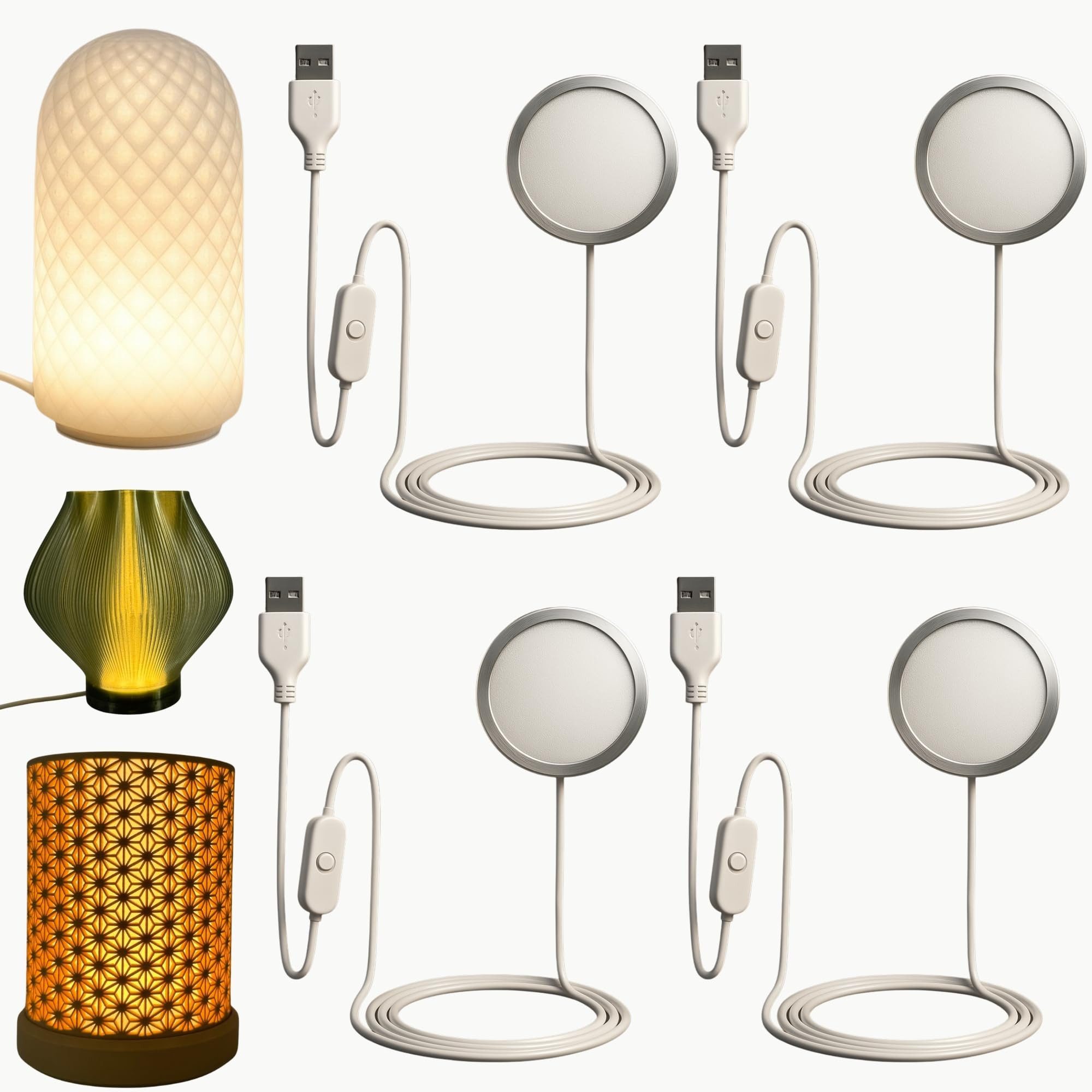 TronicXL 3D-Drucker 4 Stück LED Kit für Bambulab 3D Druck Drucker Zubehör P1P P1S A1 Mini, Kit für Lampe Lampen LED LAMP KIT 001