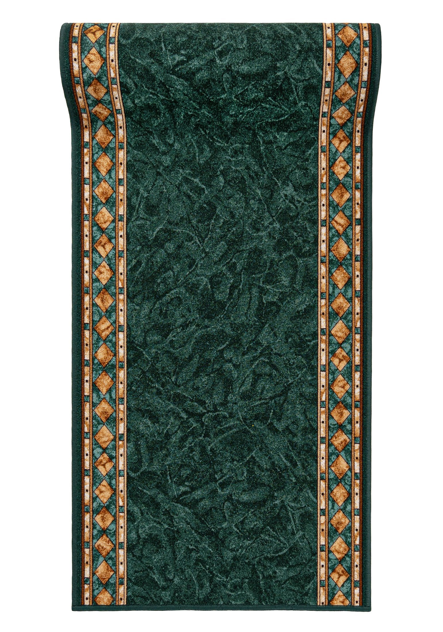 Mazovia Läufer Läufer Teppichläufer - Flurläufer für Vorzimmer Küche - Grün günstig online kaufen