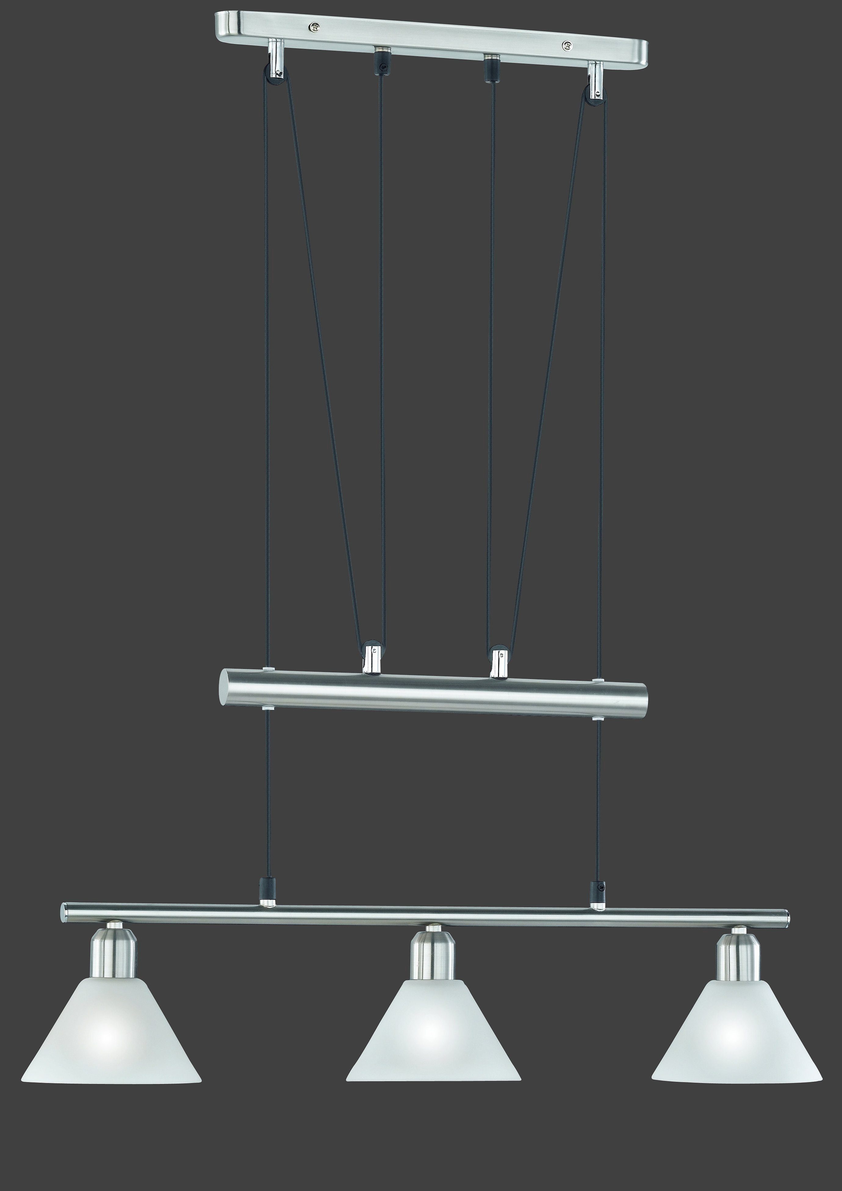 TRIO Leuchten Pendelleuchte Stamina, Seilzugmechanismus, ohne Leuchtmittel, günstig online kaufen
