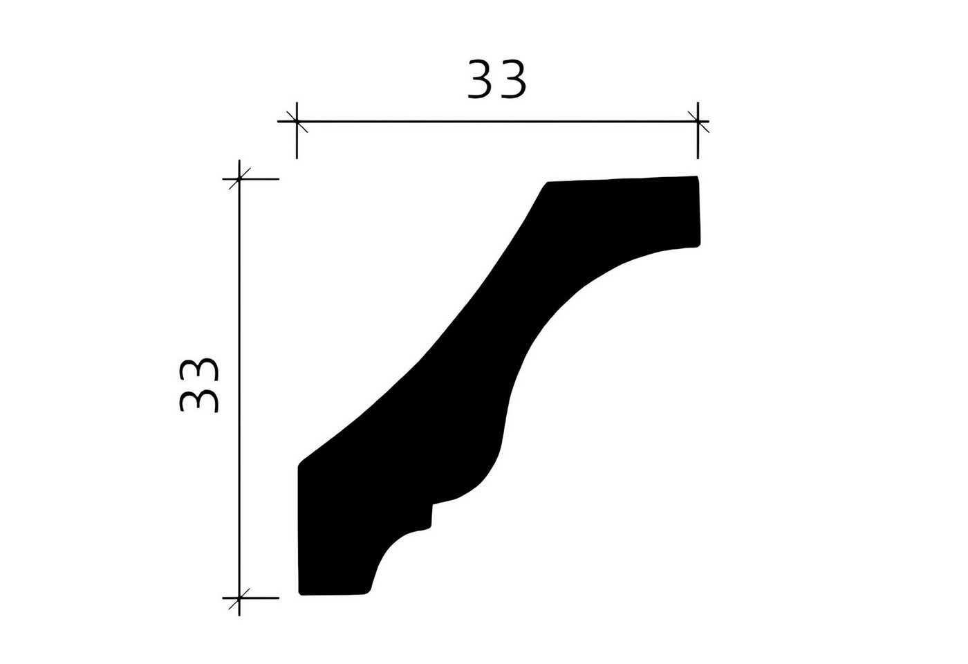 Thumbnail - Profhome Deckenprofil 1 MUSTERSTÜCK S-150158 10 cm MUSTER der Eckleiste Zierleiste (1 MUSTERSTÜCK, Produktmuster, 1-St.,...