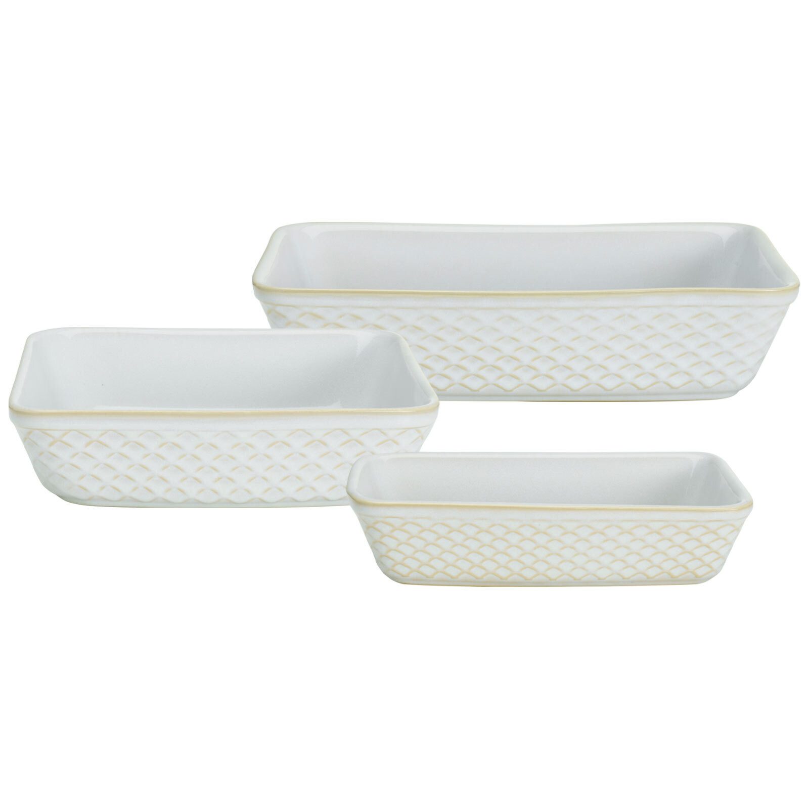 Ritzenhoff & Breker Auflaufform Kiruna Auflaufformen 3er Set, Steingut, (3-St)