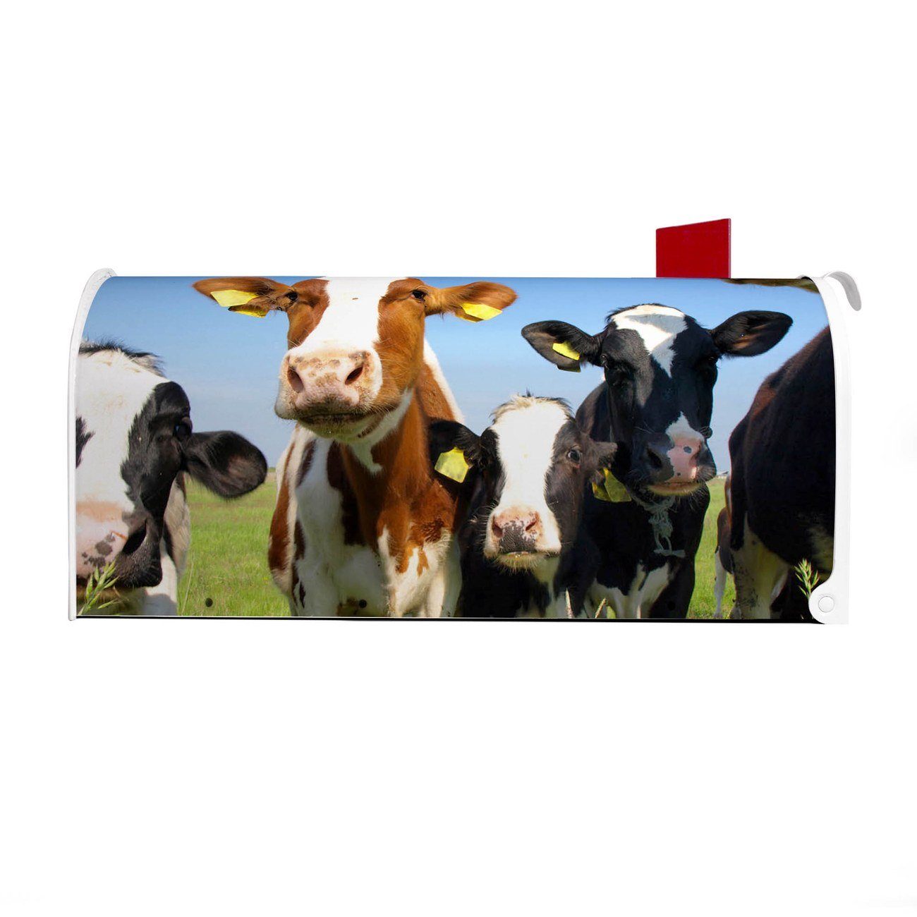 cm Mailbox Amerikanischer weiß Mississippi banjado 17 22 x aus original Kühe (Amerikanischer USA), Briefkasten, x 51 Briefkasten