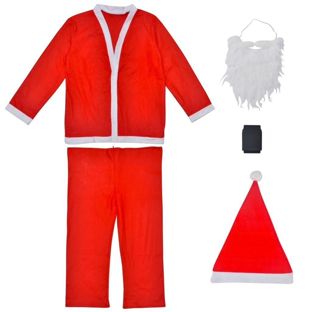 Weiß Kostüm Rot Weihnachtsmann Set Weihnachtskostüm vidaXL und Kostüm