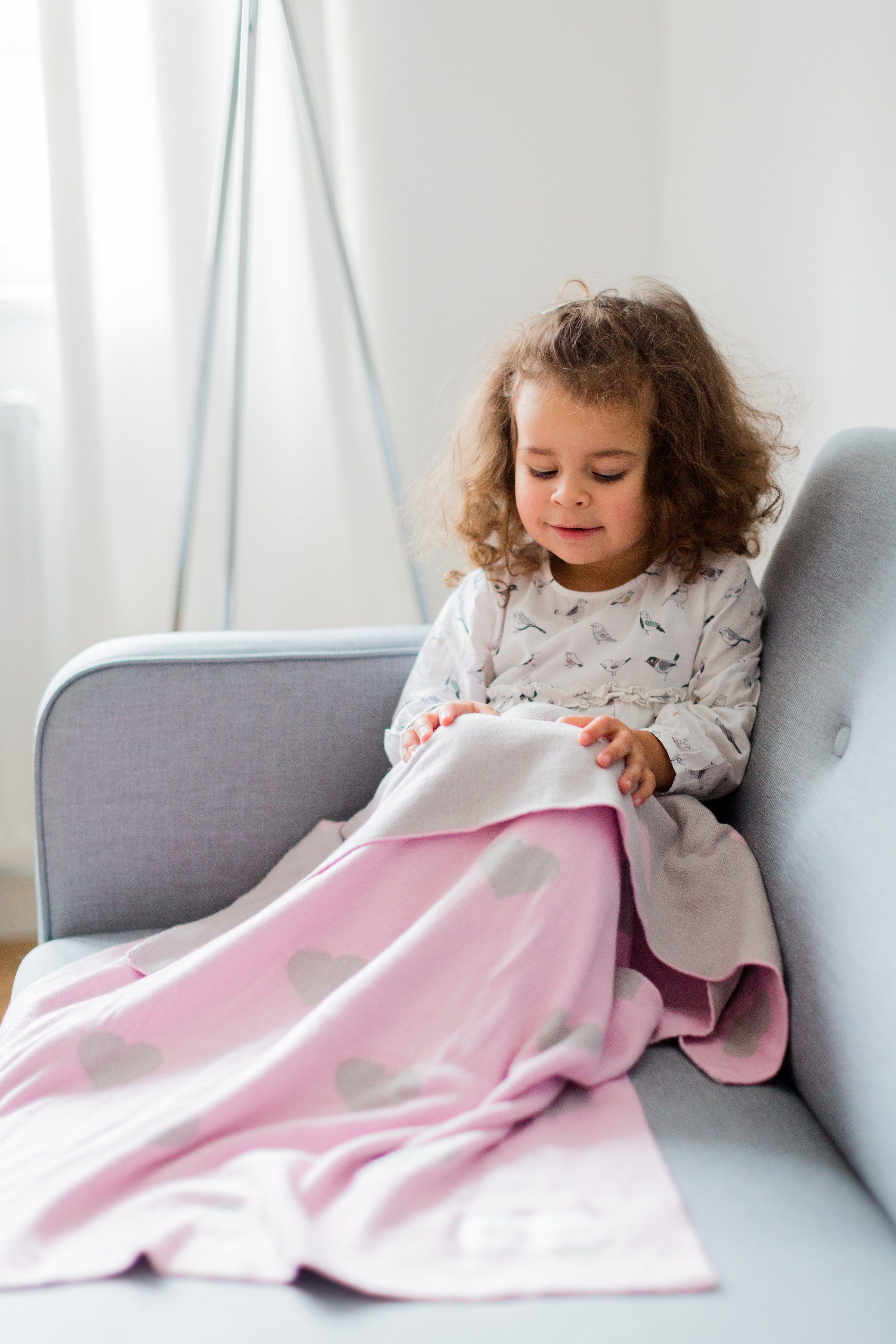 Kinderdecke, KINDSGUT, weiche Baby-Decke, Herzen günstig online kaufen
