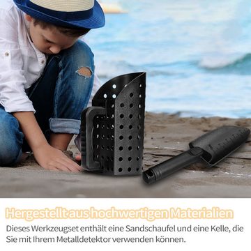 Refttenw Sandform-Set Spielzeug-Schaufeln Metallsuch-Sandschaufel-Set Metalldetektor