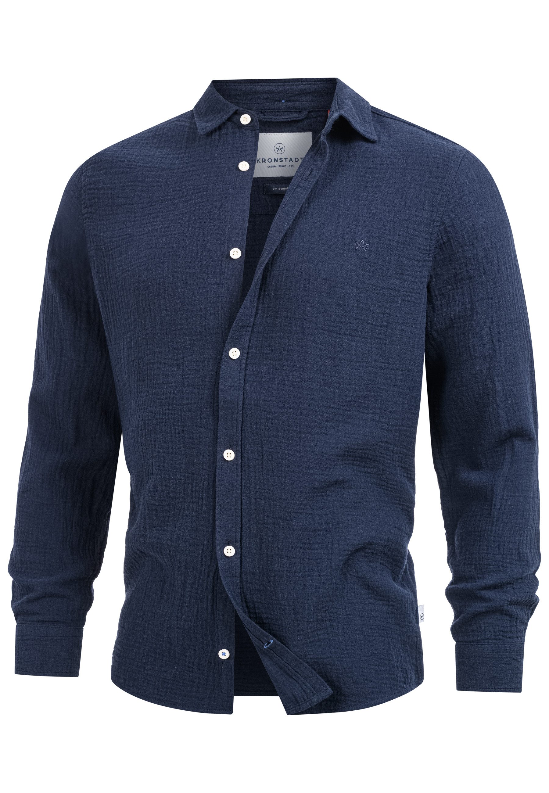 Kronstadt Langarmhemd Herren KSAvery Herrenhemd Langarm luftig-leicht durch günstig online kaufen