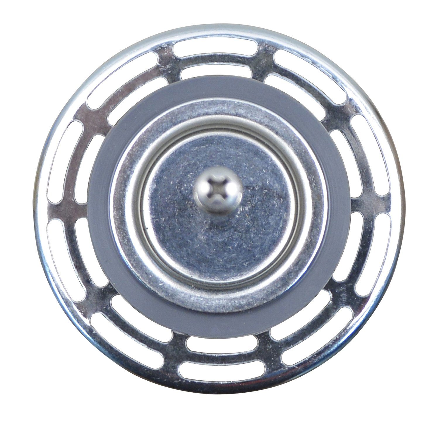 Blanco Abfluss-Siebkörbchen Siebkorb / 3,5 119145, Exzenterbedienung Spülbecken mit Kunststoff, Zoll Ablaufschlitzen für 20 Metall