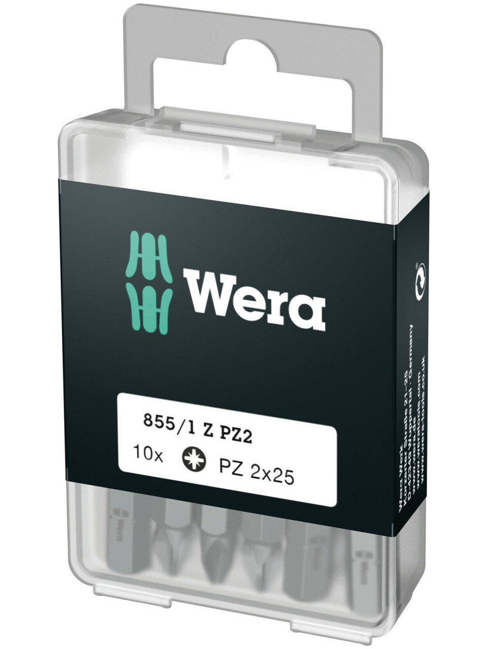Wera Bit-Set Wera Bit-Set 855/1 Z PZ2 DIY 10-teilig 2 x 25 mm