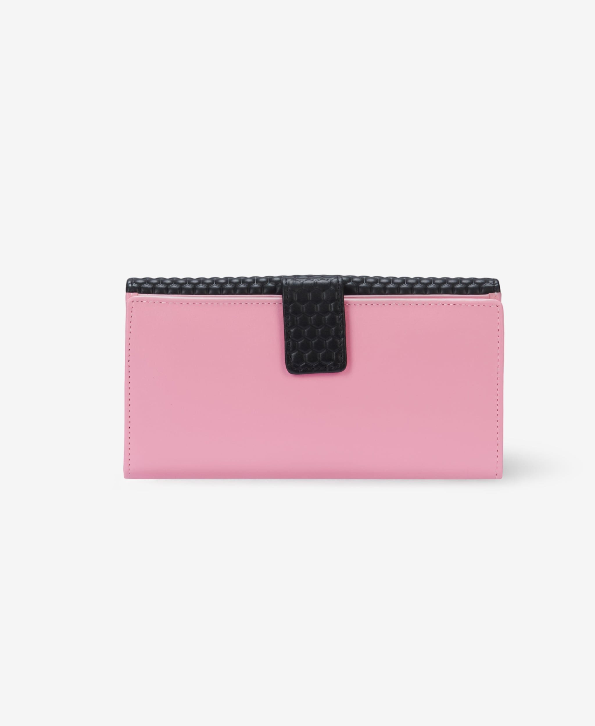 GLAMIRA Clutch Loravelle Rosa Portemonnaie (1-tlg), echt Leder, mit Druckknopfverschluss
