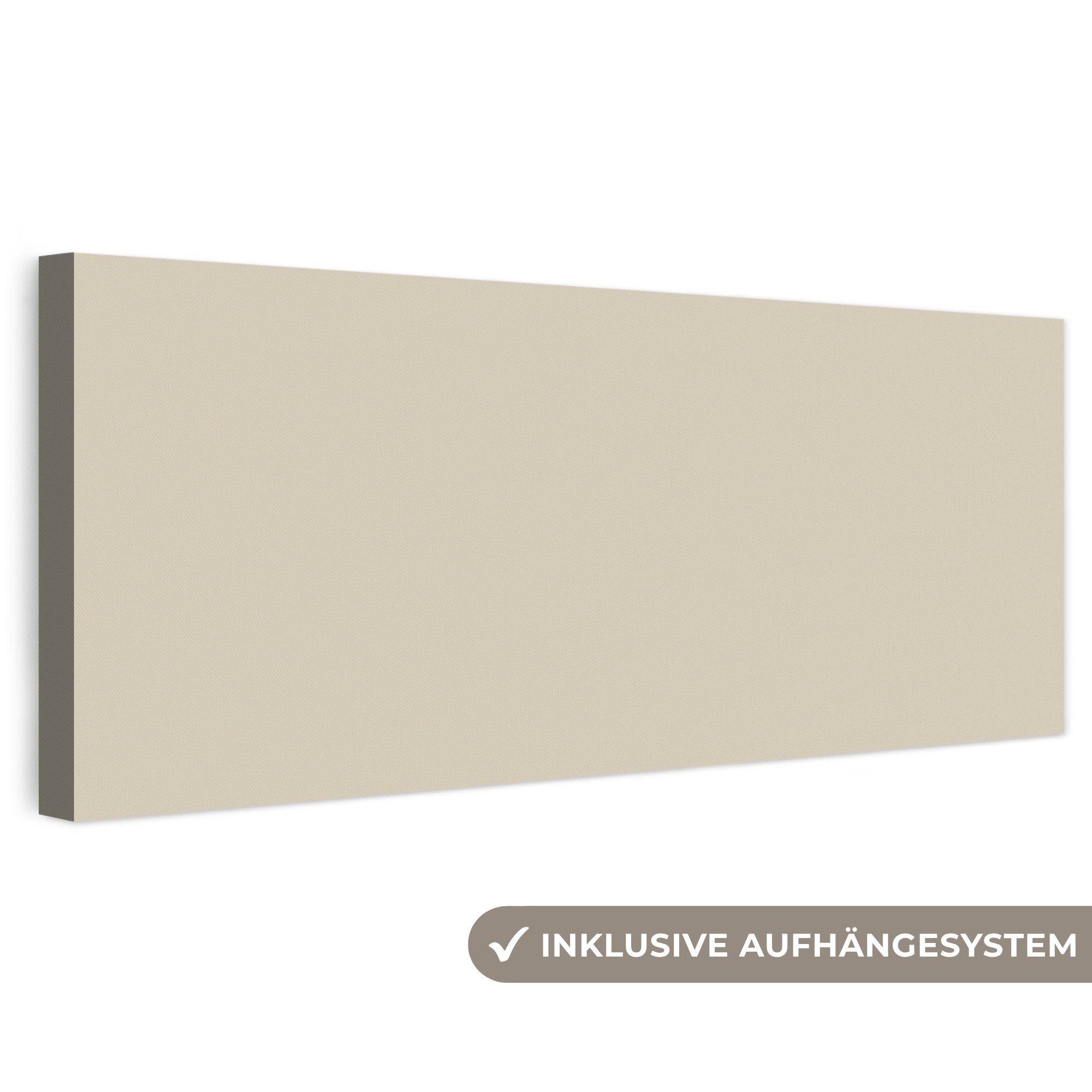 OneMillionCanvasses® Leinwandbild Panorama Gebacken – Keks – Nude, Fotodruck (1 St), Wandbild, Deko Schlafzimmer Wohnzimmer Flur 60x20 cm