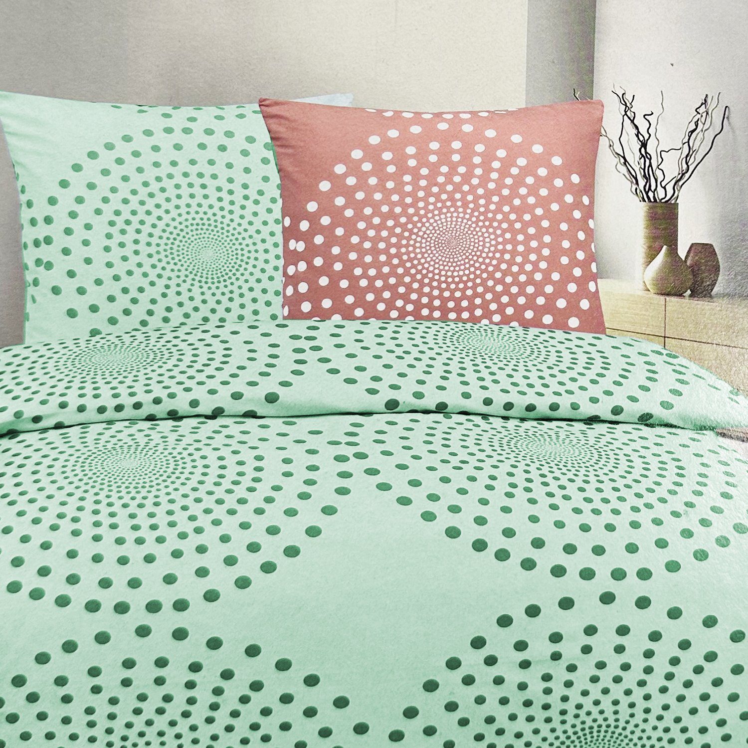 INDA-Exclusiv Jugendbettwäsche 4-tlg Mikrofaser Bettwäsche Reißverschluss 135x200cm