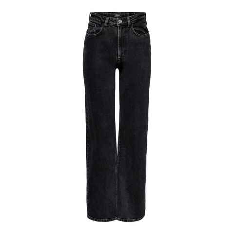ONLY Weite Jeans (1-tlg) Plain/ohne Details