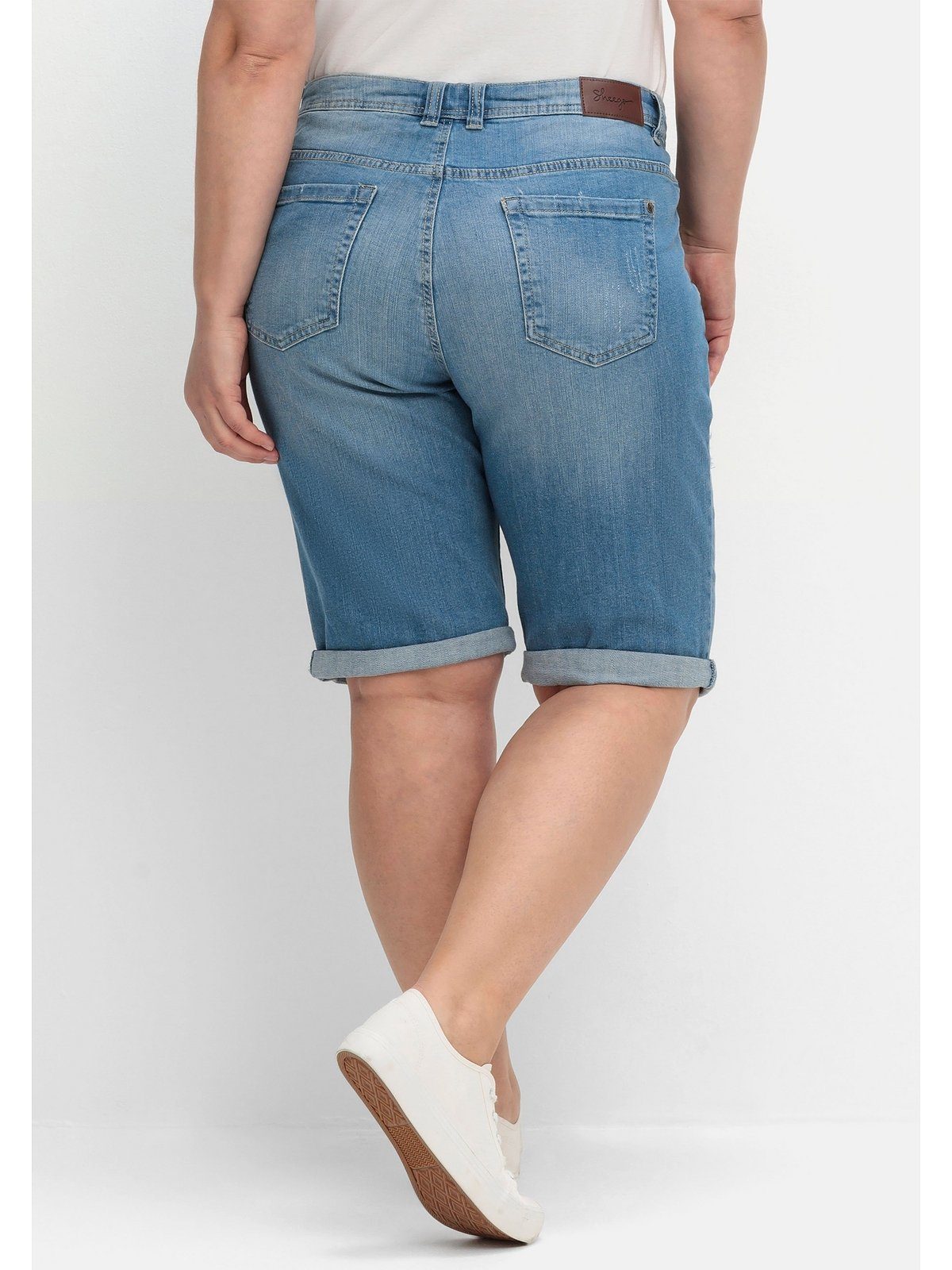 Sheego Jeansbermudas Große Größen mit Stretch-Anteil