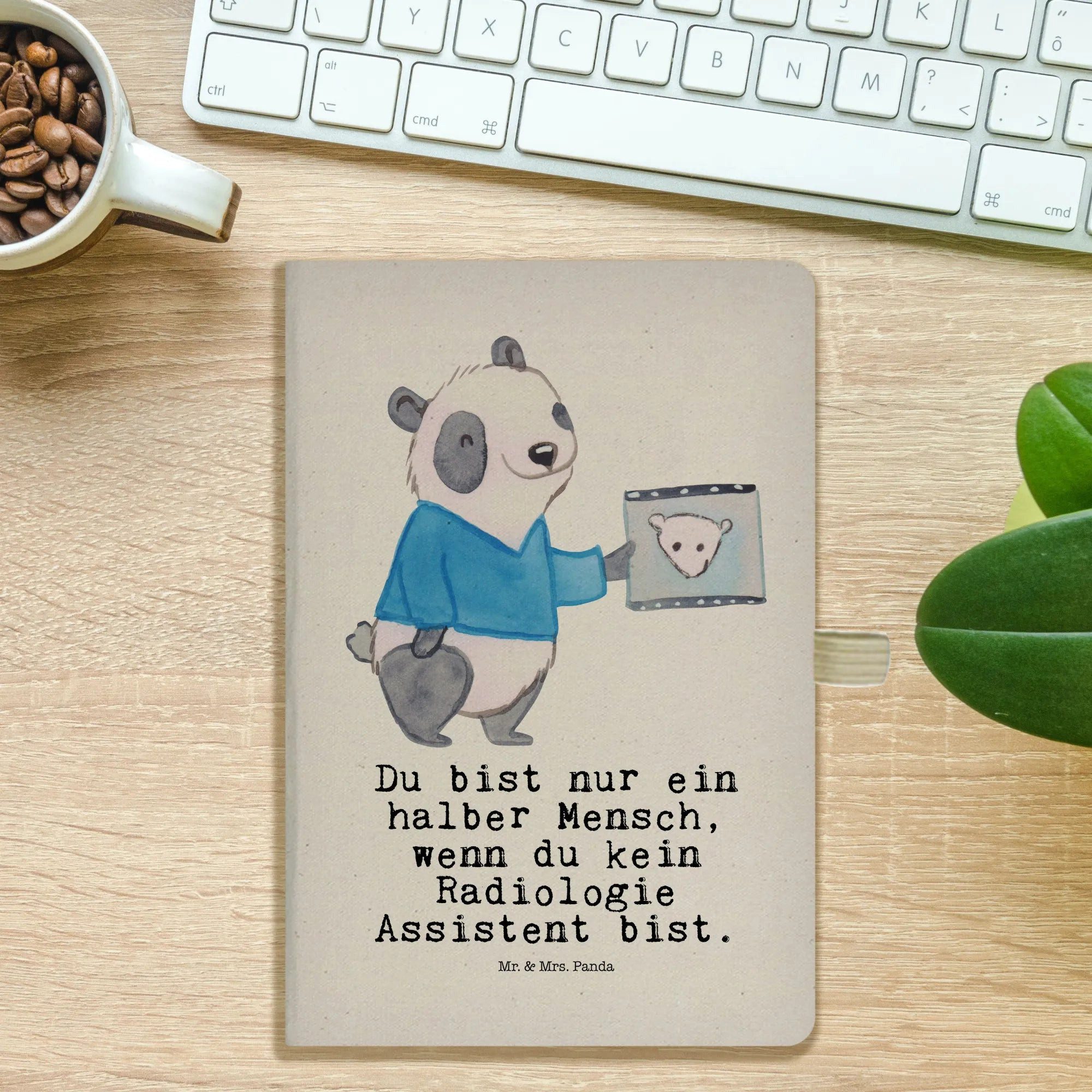 Thumbnail - Mr. & Mrs. Panda Notizbuch Radiologie Assistent Herz - Transparent - Geschenk, Dankeschön, A5 Pl Mr. & Mrs. Panda, Flexi...