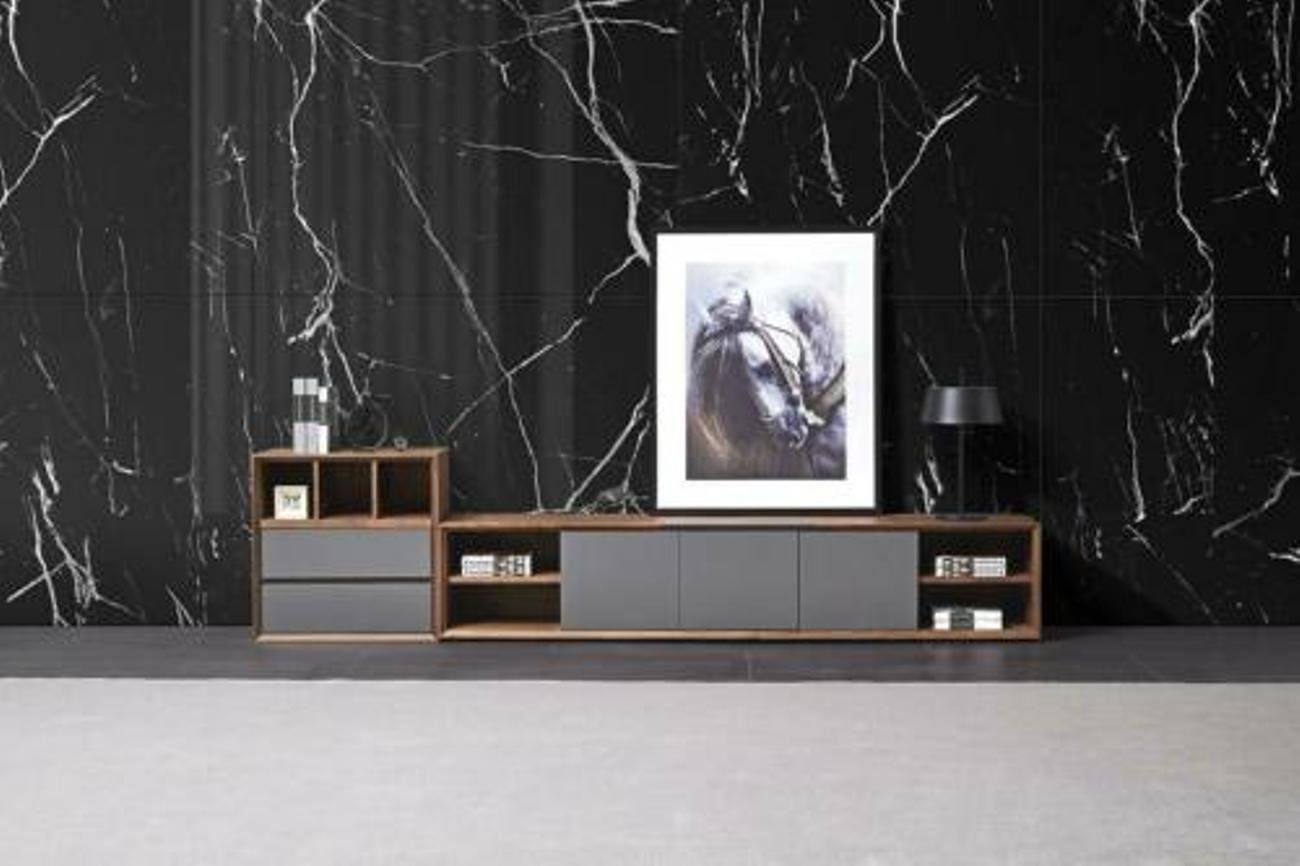 luxus Wohnzimmer-Set, wand neu Regale fernseh sideboard board schrank rtv JVmoebel low design