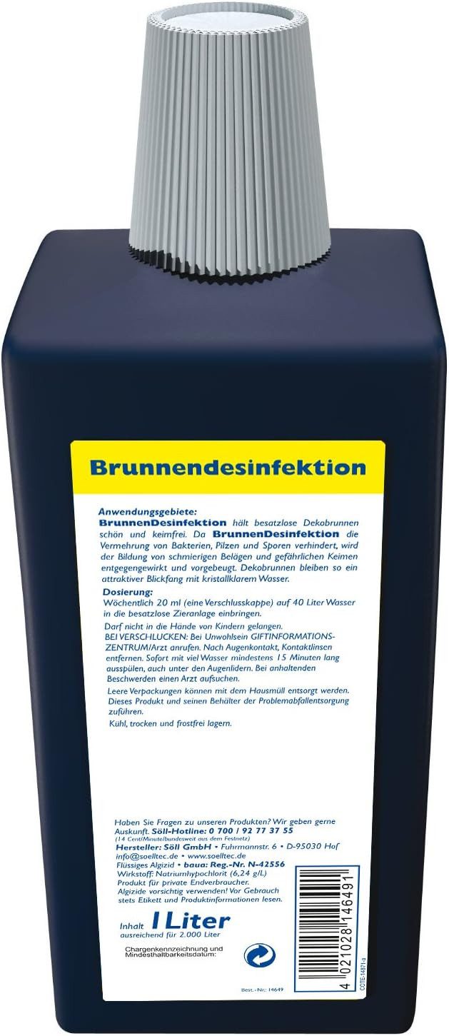 SÖLL Gartenpflege-Set Söll Brunnendesinfektion 1 Liter günstig online kaufen