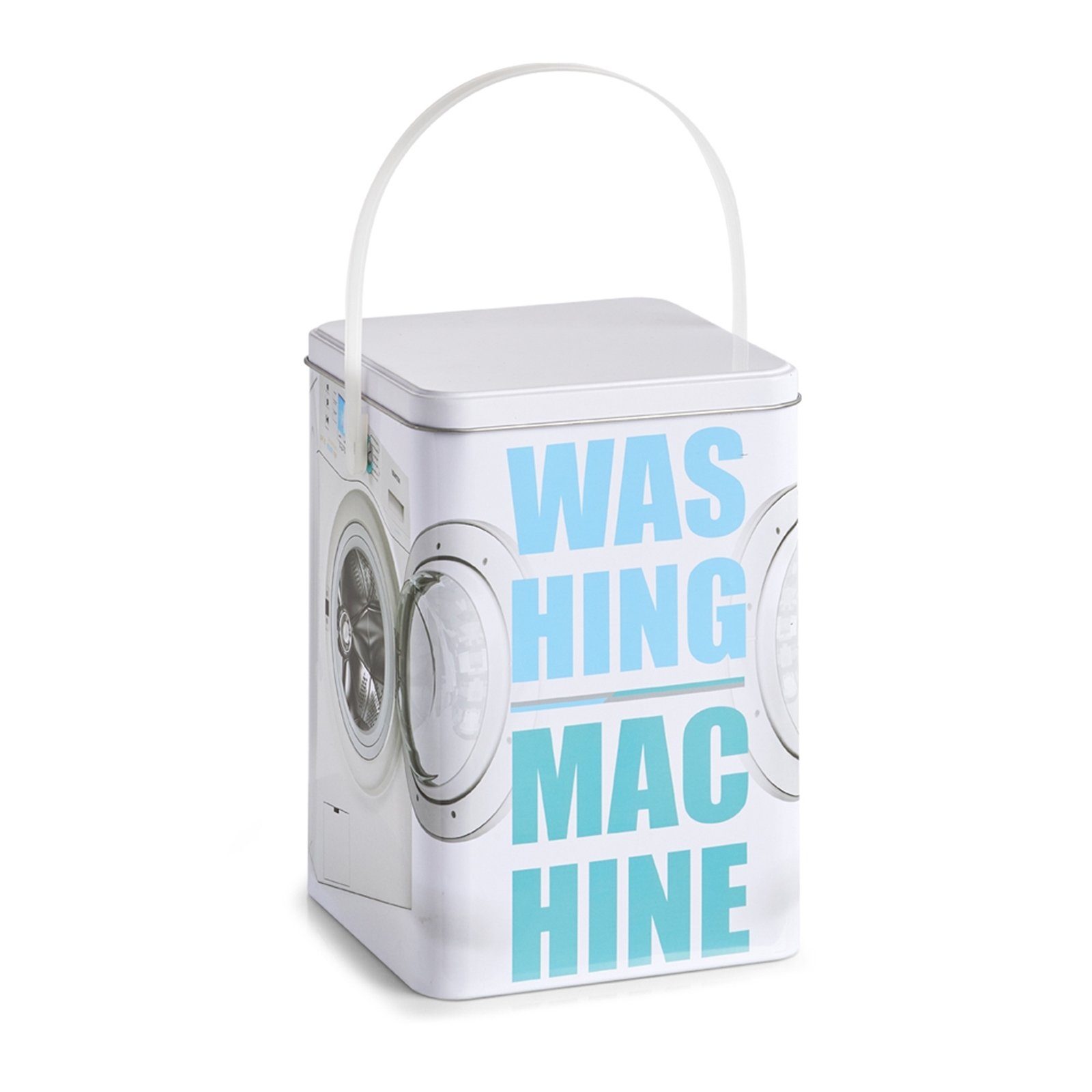 HTI-Living Aufbewahrungsbox Waschpulver-Box, Metall "Washing Machine"  (Stück, 1 St), Waschmittelbox