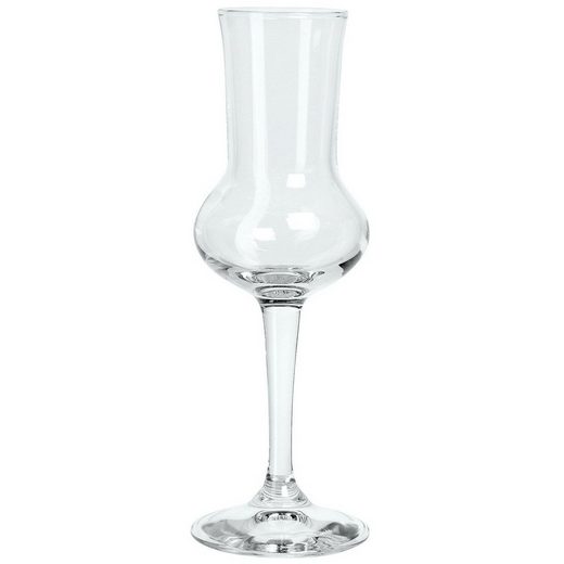 Bormioli Rocco Likörglas »Riserva«, Glas, Grappakelch 80ml mit Füllstrich bei 2cl + 4cl Glas transparent 6 Stück