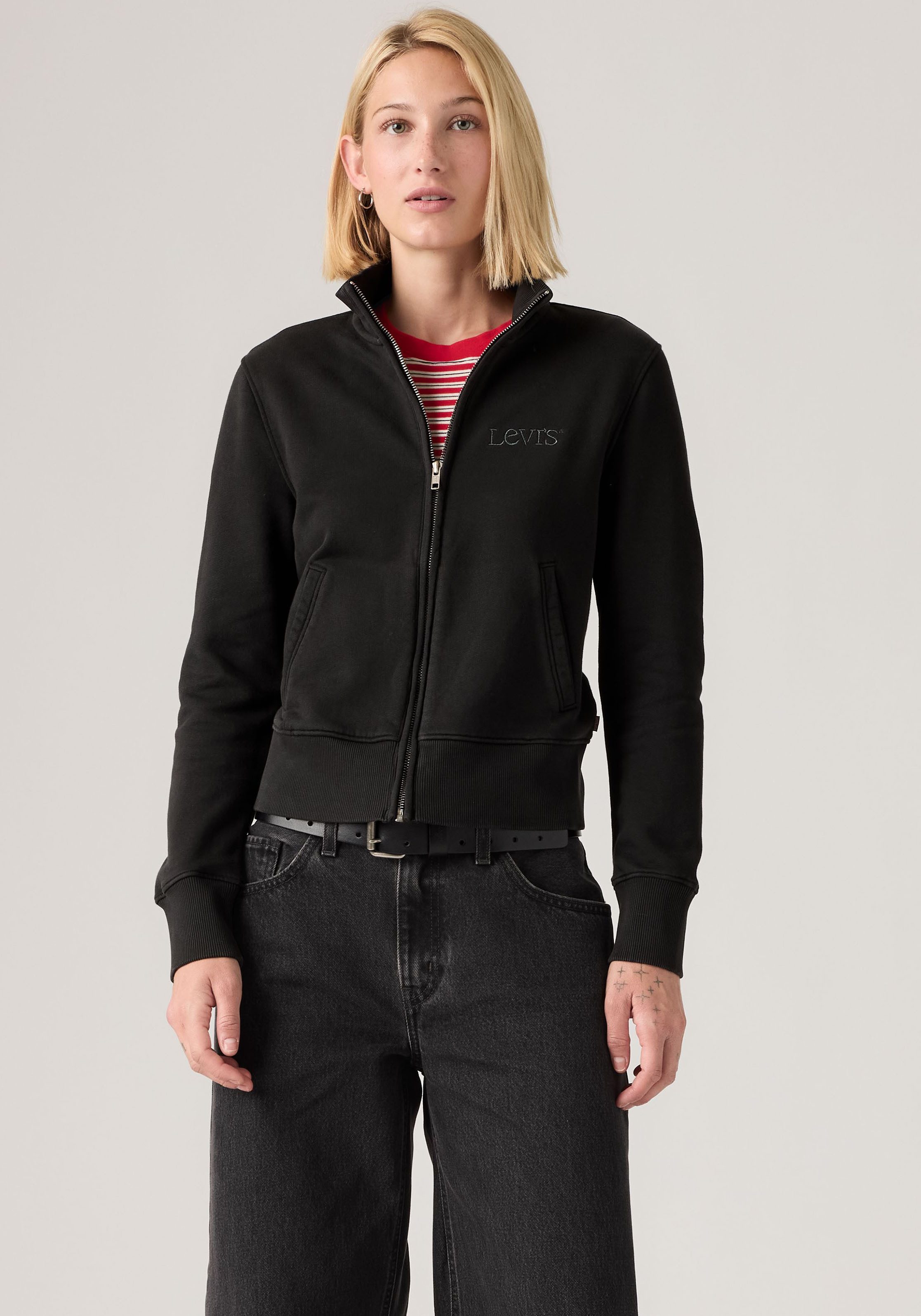 Levi's® Sweatjacke GR SLIM FIT FULL ZIP Taille bedeckend, schmale Passform
