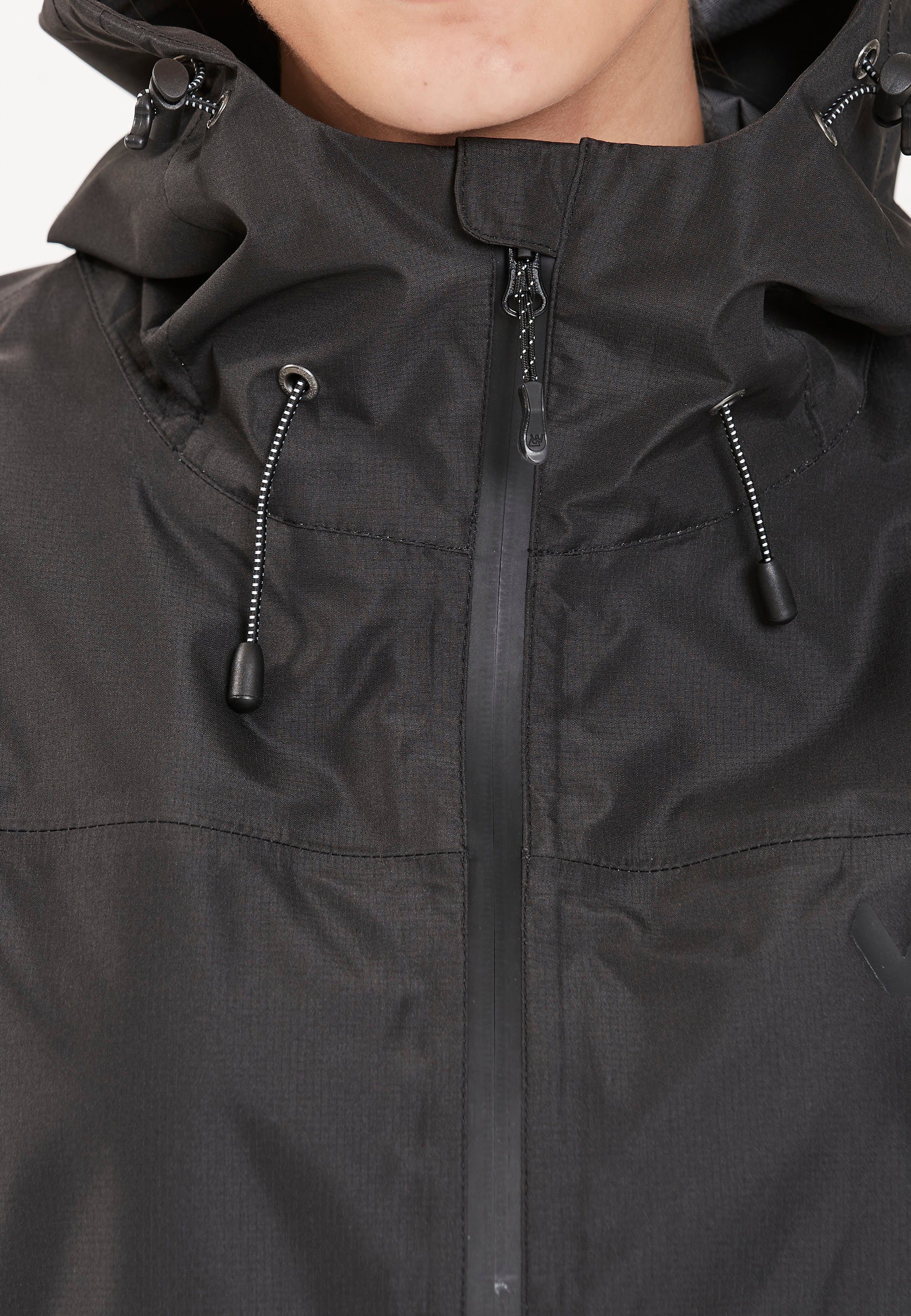 WHISTLER Softshelljacke BROOK W mit W-PRO Shell praktischer Kapuze 15000 Jacket schwarz