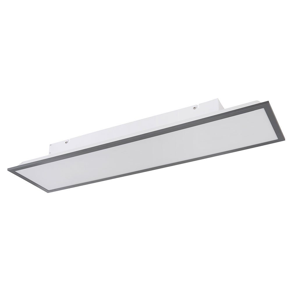 LED-Leuchtmittel in fest Aufbau rechteckiger Alu Warmweiß, Form weiß Deckenpanel Panel etc-shop Deckenleuchte, LED verbaut,