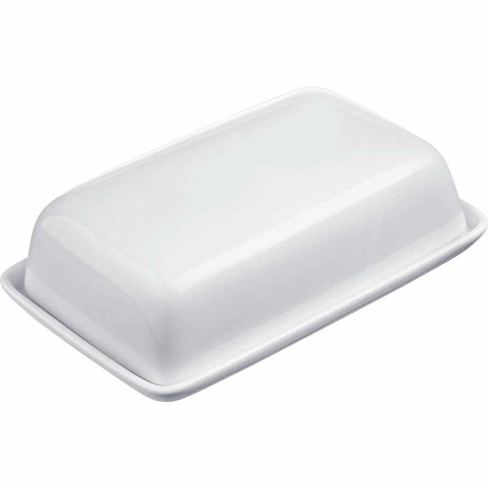 WESTMARK Butterdose Dekorativ, Länge: 18,7 cm, Keramik, Weiß, Keramik
