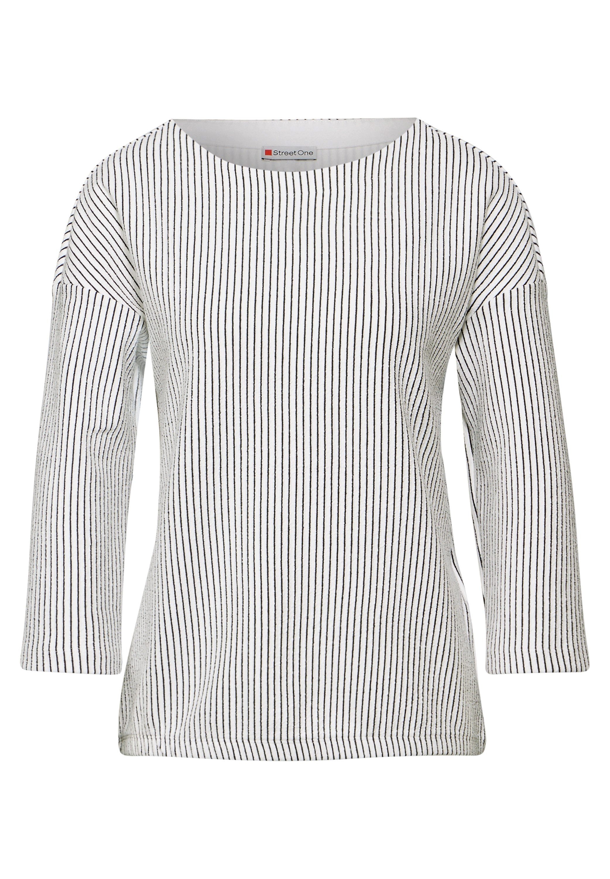 STREET ONE 3/4-Arm-Shirt Gestreiftes Shirt (1-tlg) günstig online kaufen