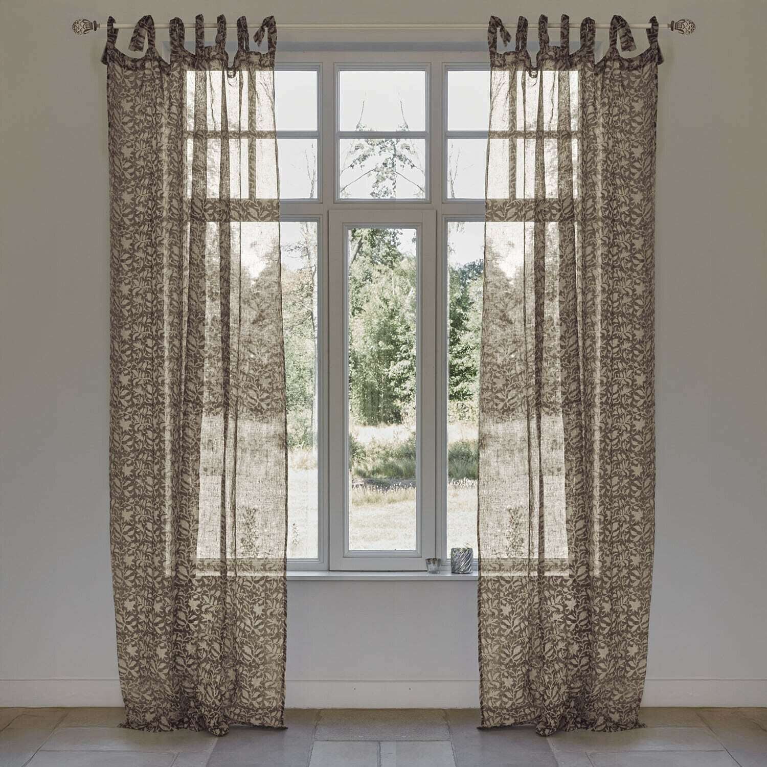 Mirabeau Vorhang Gardine Ziradayn schwarz/beige