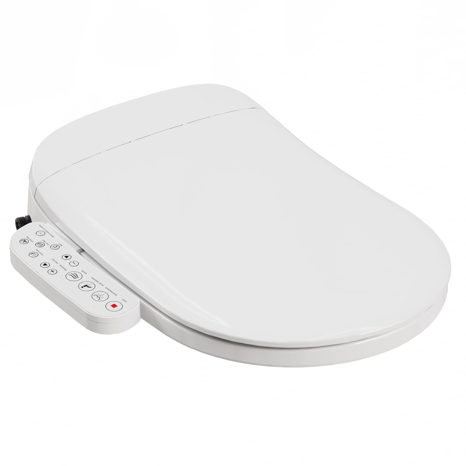 HOROW Dusch-WC-Sitz Smart Toilettensitz WC Bidet mit Düse, Elektrischer Dusch WC Sitz (WC Sitz, Toilettensitz), Absenkautomatik, zurReinigung abnehmbar – Bild 4 von 5