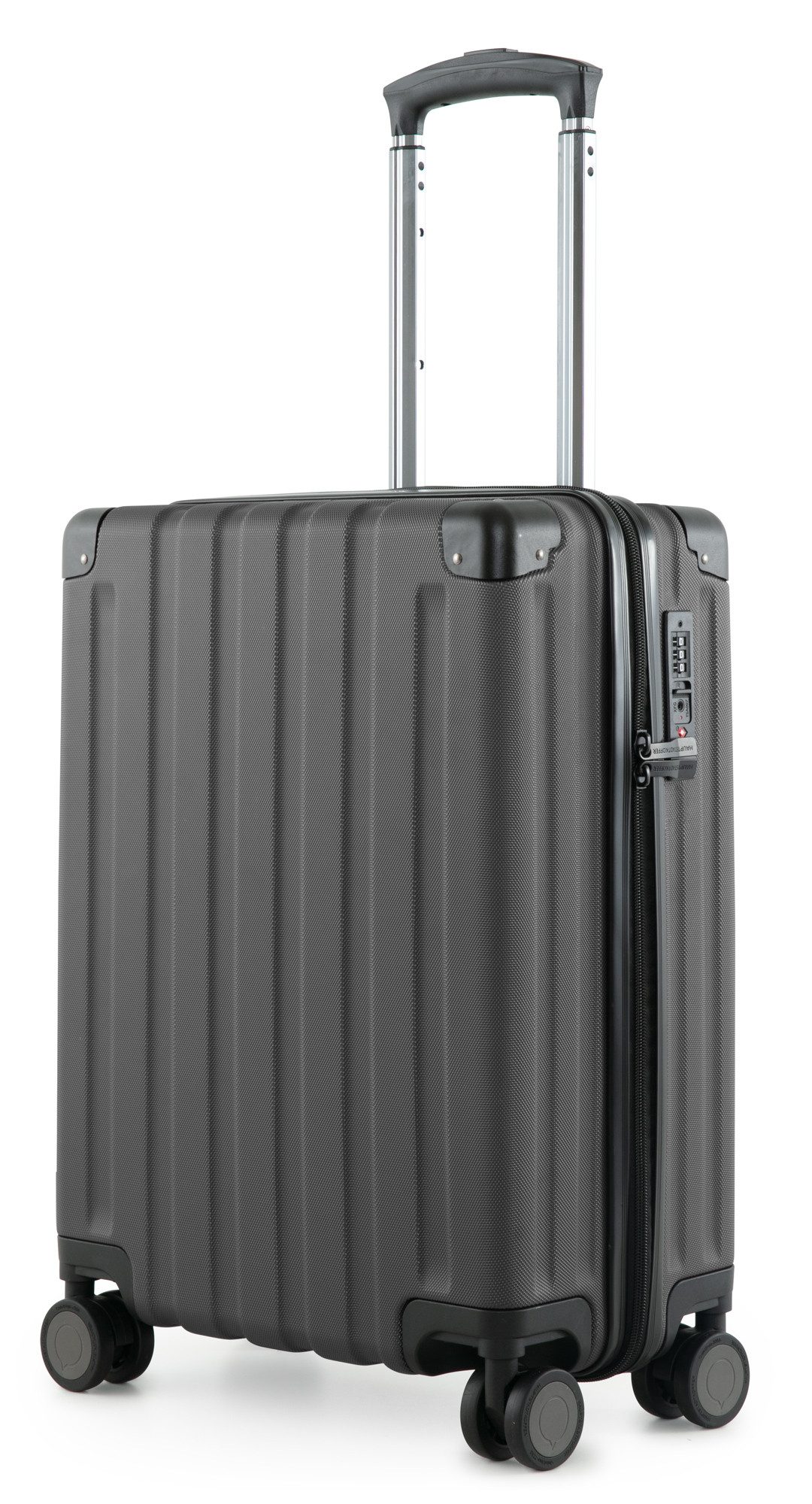 Hauptstadtkoffer Handgepäckkoffer Q-Damm, 4 Rollen, Handgepäck Trolley, TSA, 38 L