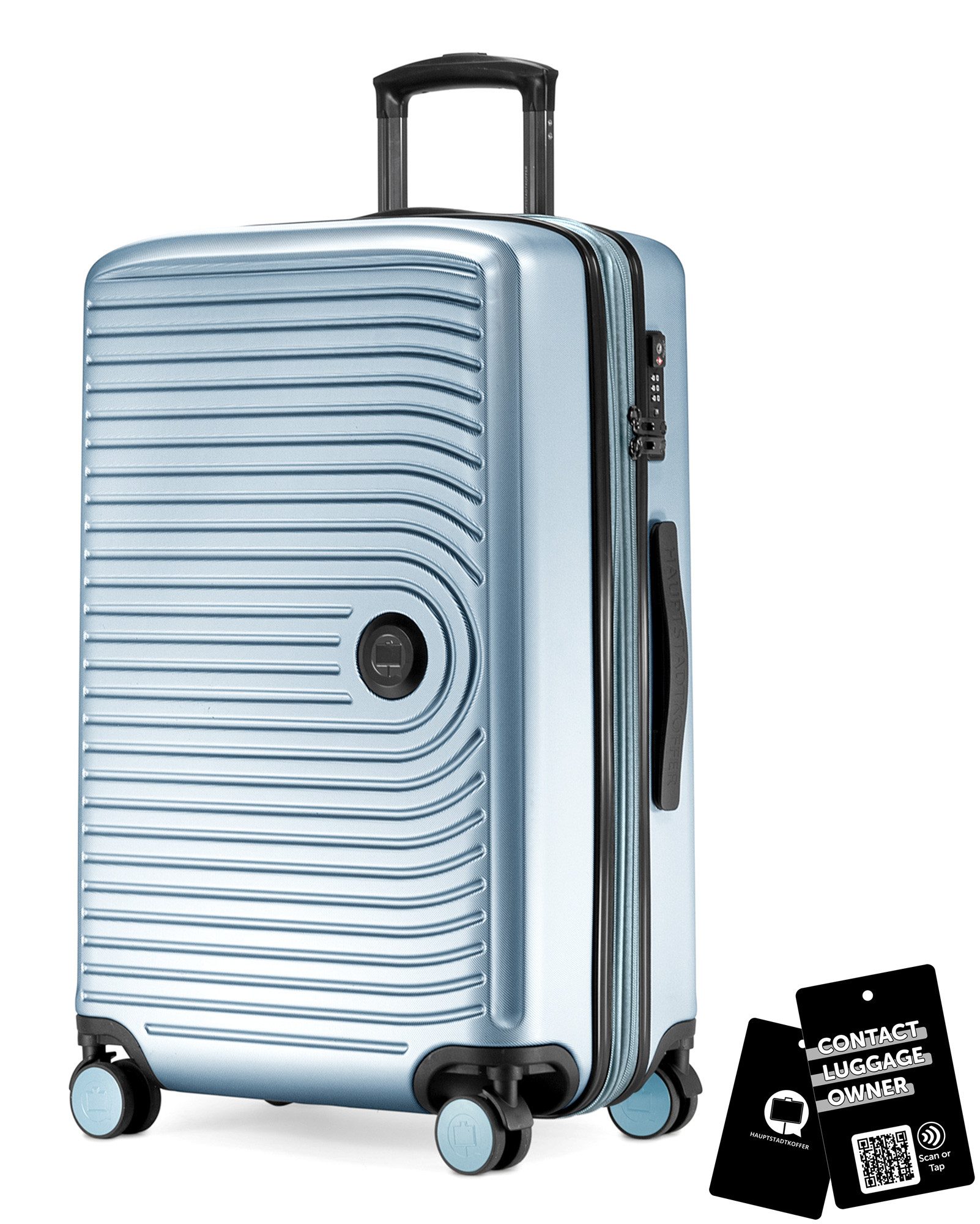 Hauptstadtkoffer Koffer Mitte, 4 Rollen, Mittlerer Koffer 68cm, erweiterbat auf 88L. TSA