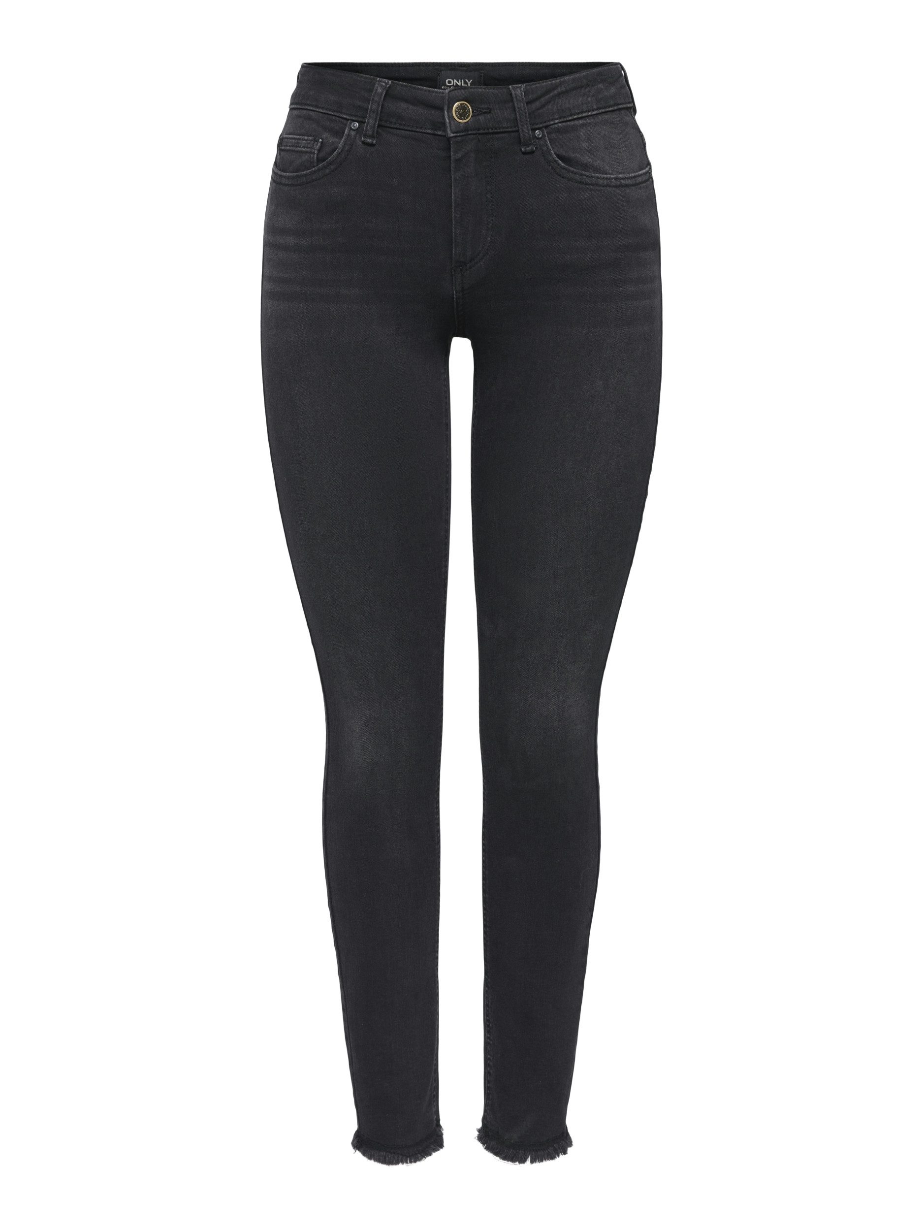 ONLY Bequeme Jeans ONLBLUSH MID SK ANK RW DNM REA1099