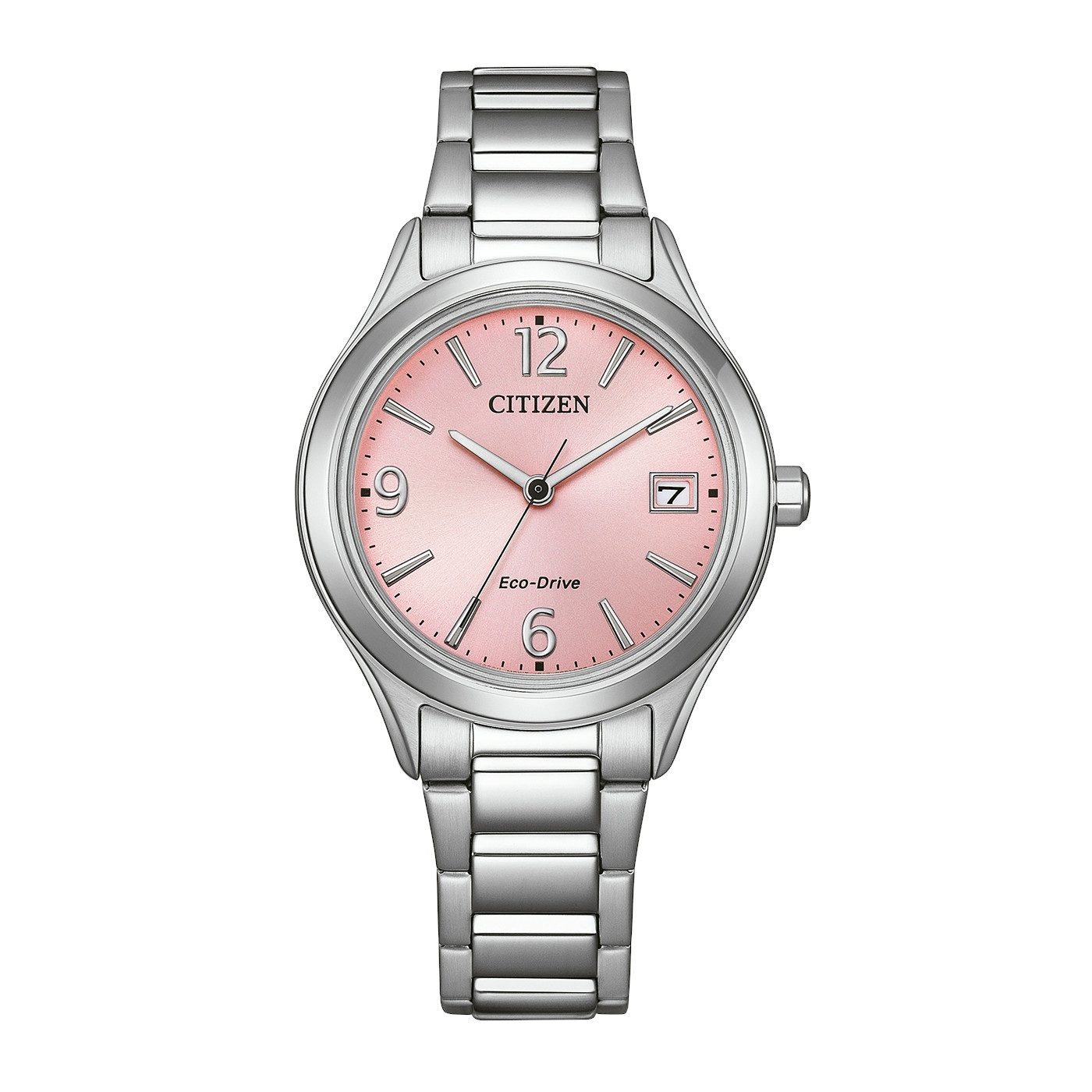 Citizen Solaruhr Elegance FE6121-67X, Armbanduhr, Damenuhr, Edelstahlarmband, analog, Big Date