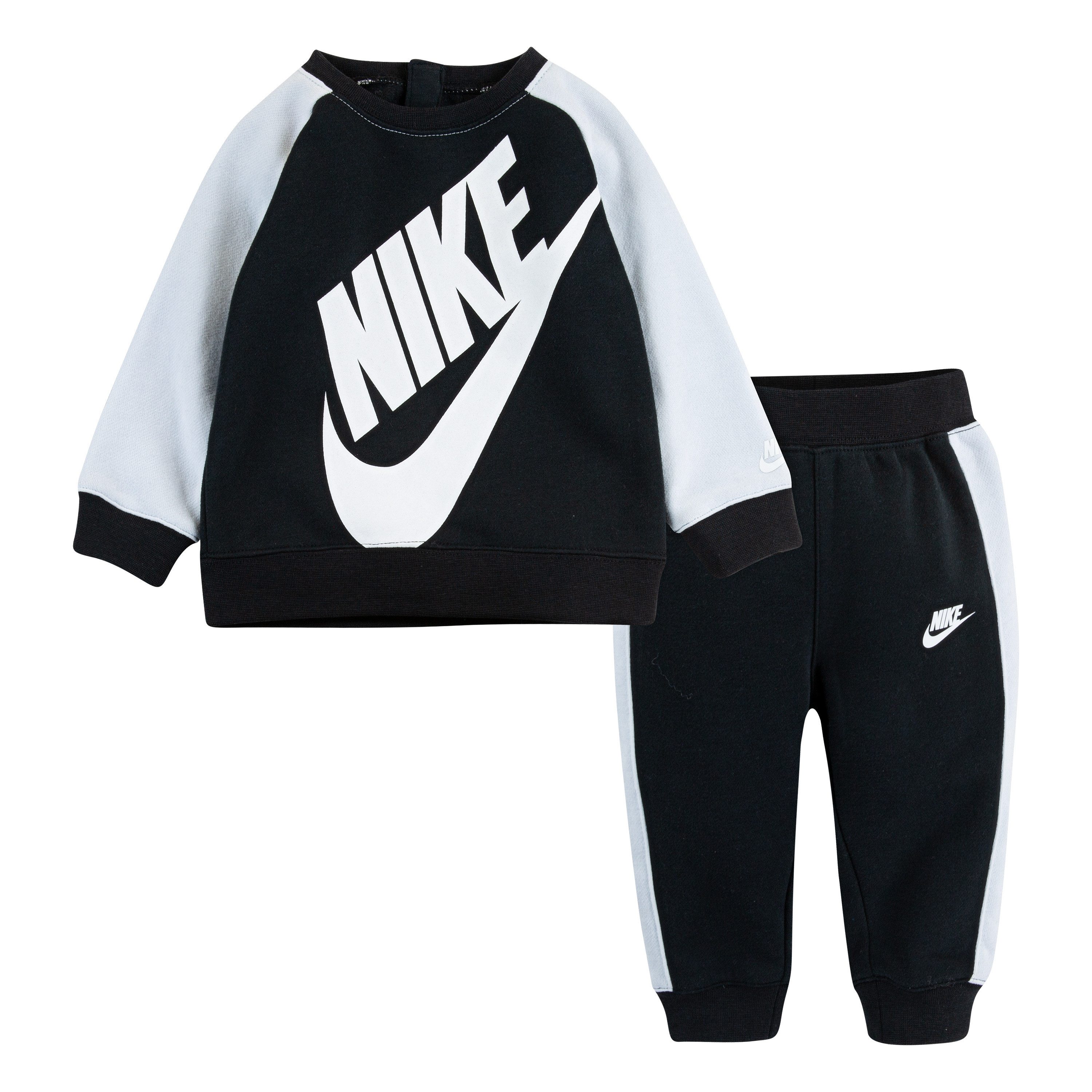 Nike Sportswear Jogginganzug NKN OVERSIZED FUTURA CREW SET (Set, 2-tlg), zweiteiliges Set, für Babys, flexible Passform, pflegeleicht