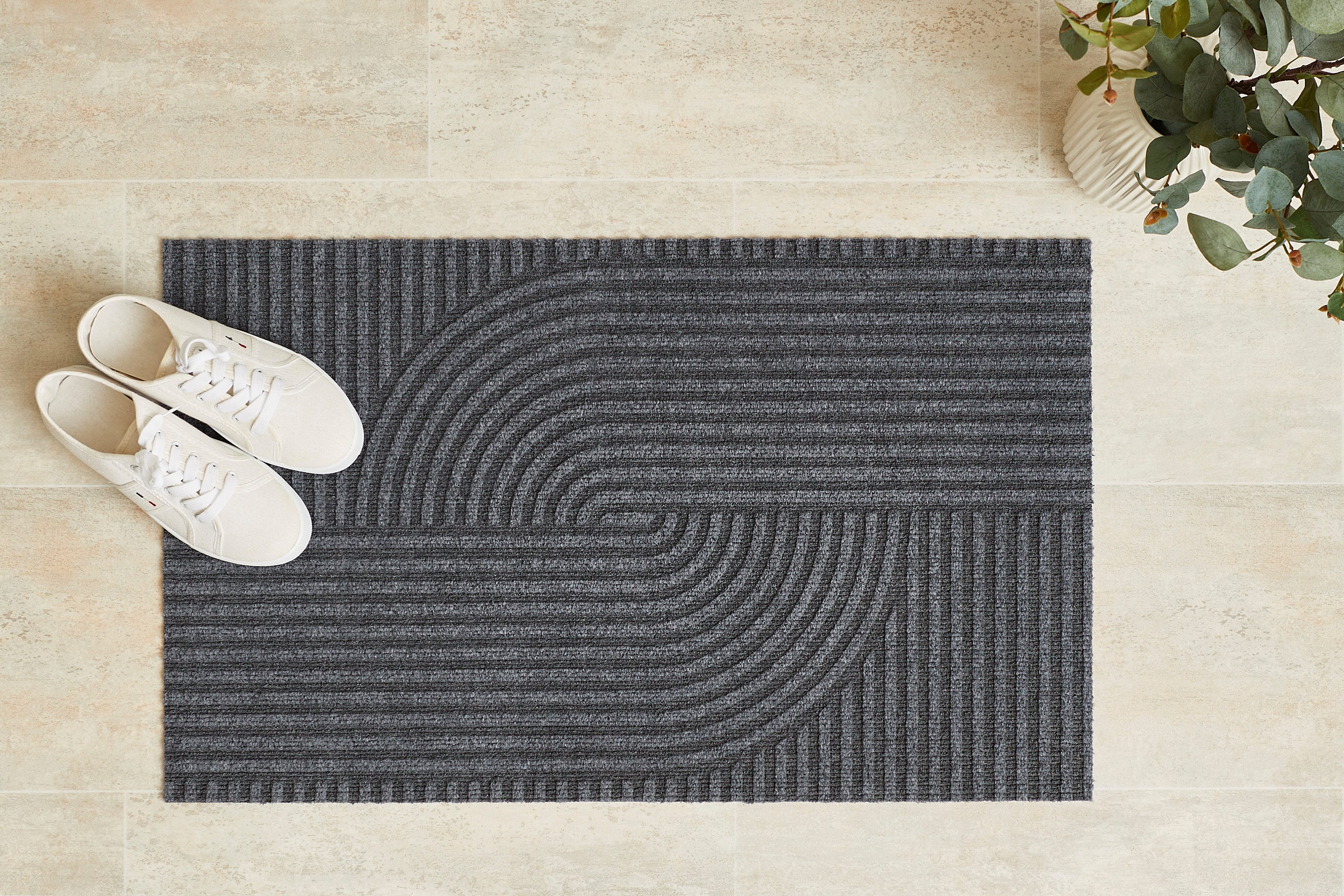 Andiamo Fußmatte Yukon, rechteckig, Höhe: 6 mm, Schmutzfangmatte, modernes Design, robust, waschbar, rutschhemmend