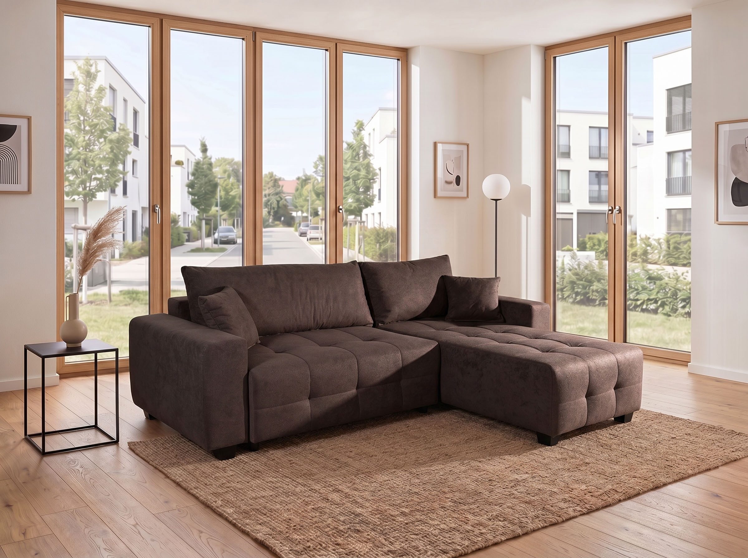 OTTO home Ecksofa Bella L-Form, B: 234 cm - OTTO. Verlässliche Qualität., Ecksofa,Schlaffunktion,Bonnelfederkern,Rückenkissen