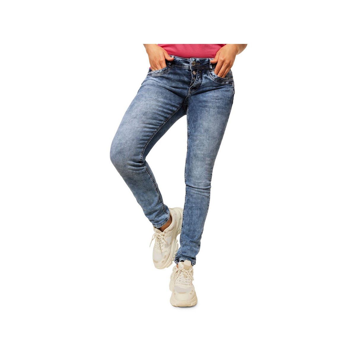 blau (1-tlg) STREET 5-Pocket-Jeans ONE