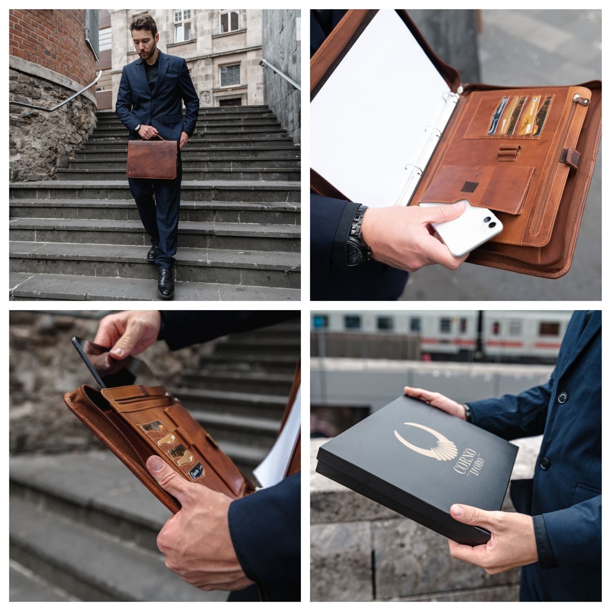 Corno d´Oro Aktenmappe Leder Din A4 günstig online kaufen