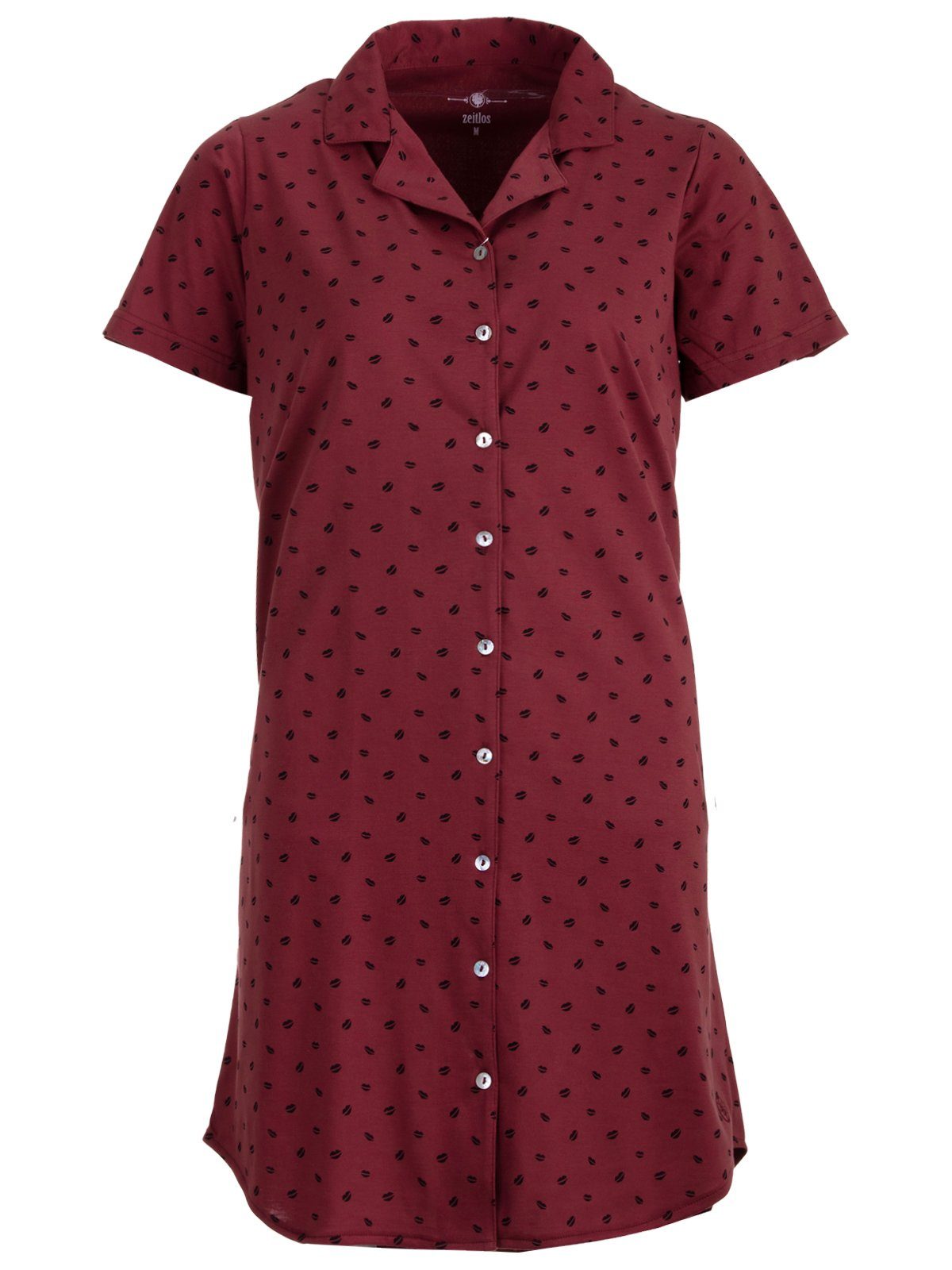 zeitlos Nachthemd Nachthemd Kurzarm - Kussmund günstig online kaufen