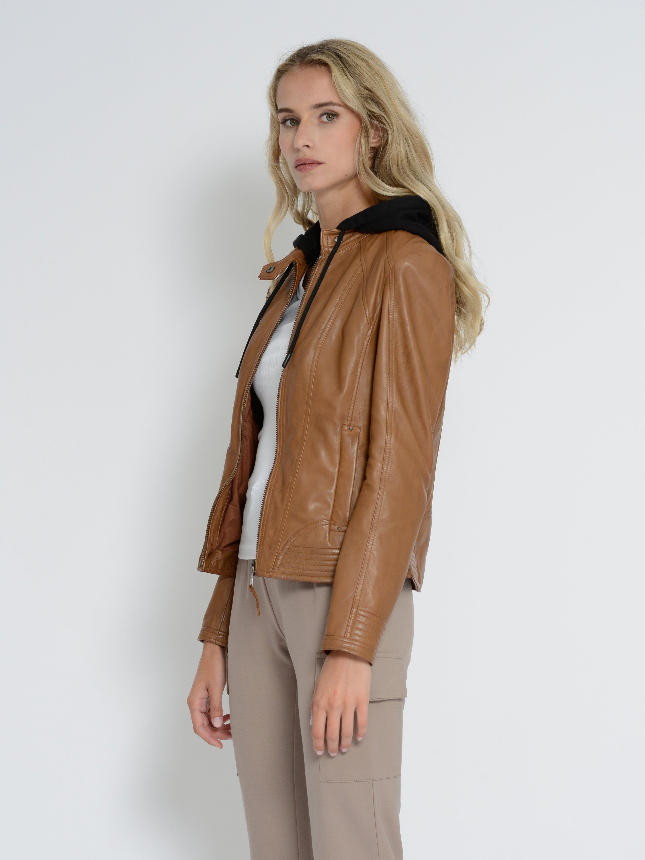 31022243 cognac MUSTANG Lederjacke