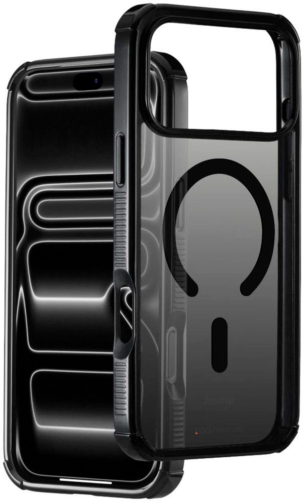 Hama Smartphone-Hülle Handyhülle für Apple iPhone 17 Pro Max 18 Pro Max D3O, D3O-Technologie, Fallschutz bis 3,5 m, Kratzschutz, magnetisch