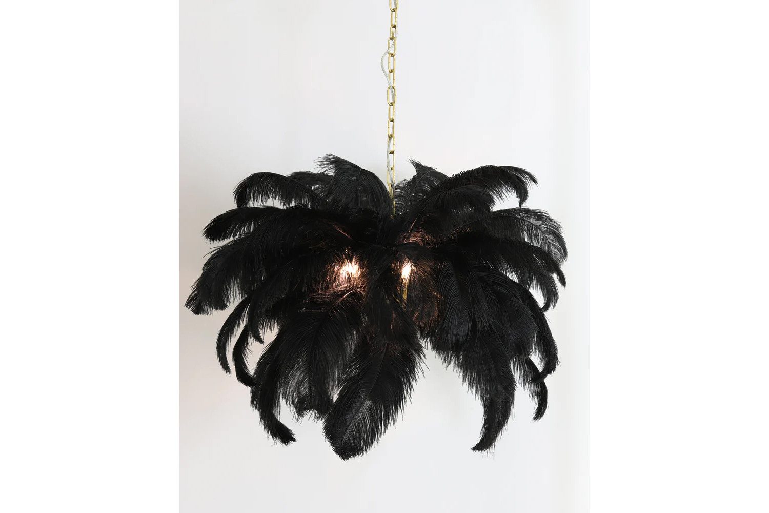 Light & Living Hängeleuchte Deckenleuchte Hängeleuchte FEATHER von Light & Living Federn Ø80x80 cm