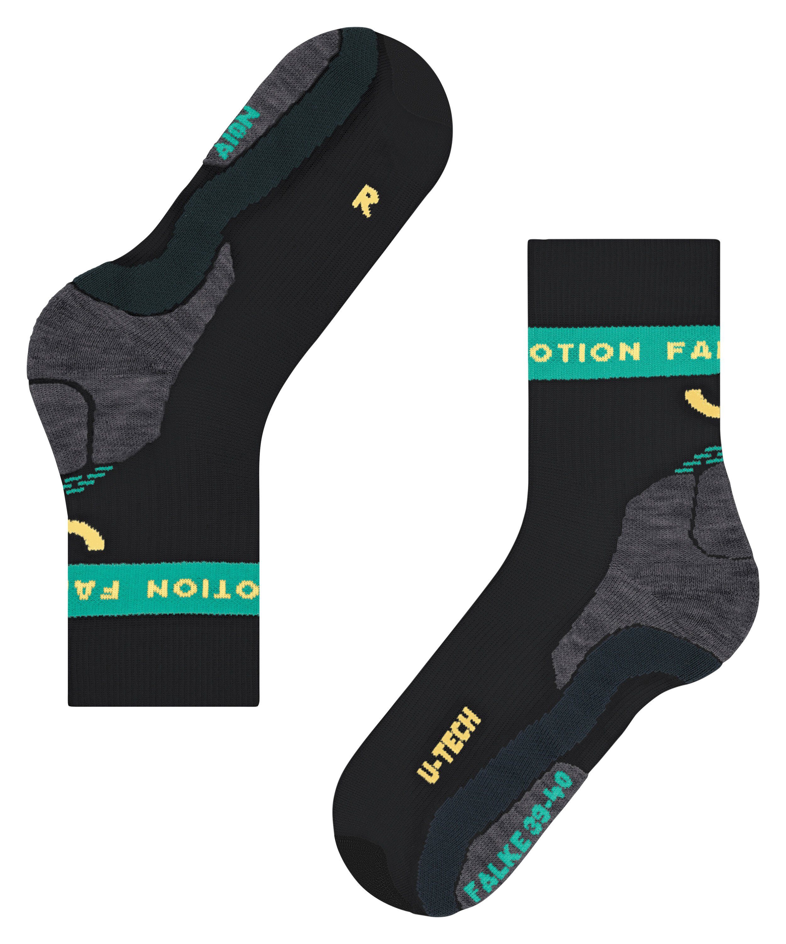 (1-Paar) Komfort und Aion (3007) Stabilität FALKE Laufsocken Motion black True RU fördert